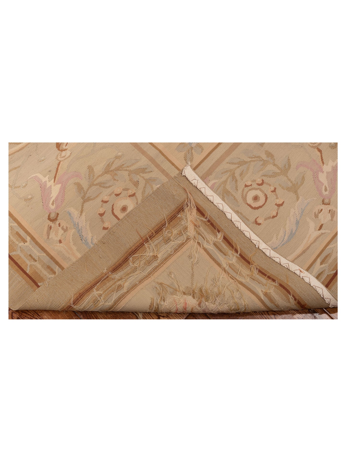 Abusson 77778 Cream Cream 7.9x9.11 Hand Knotted Rug