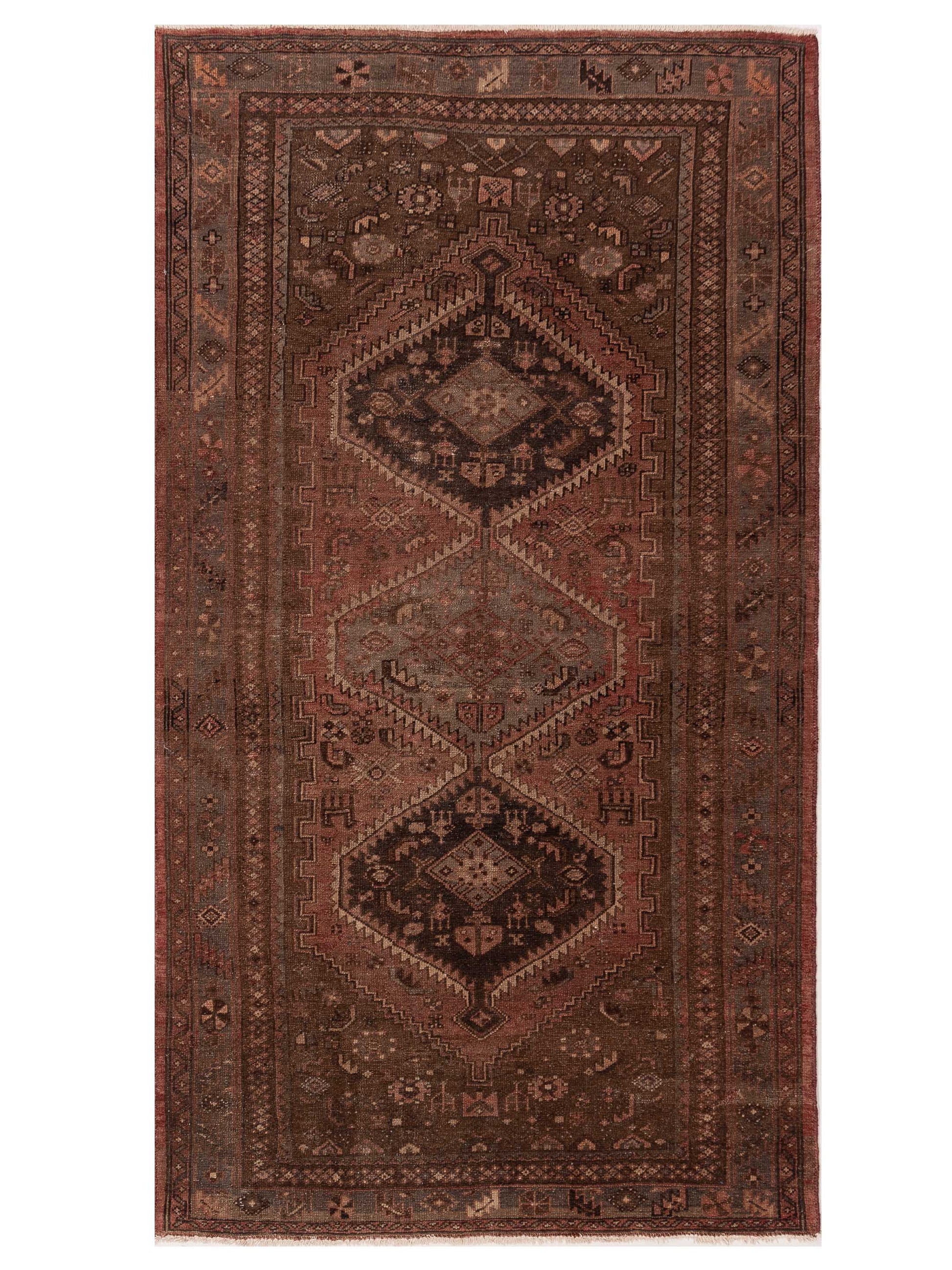 Pasha Antique Heirloom  Brick Brown Traditional
