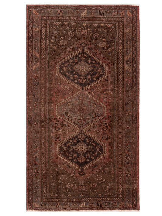 Pasha Antique Heirloom  Brick Brown Traditional