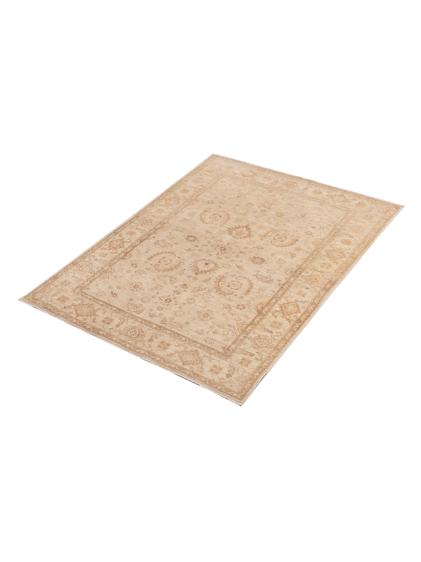 Sultan 153663 Silver Ivory 4.10x6.6 Hand Knotted Rug