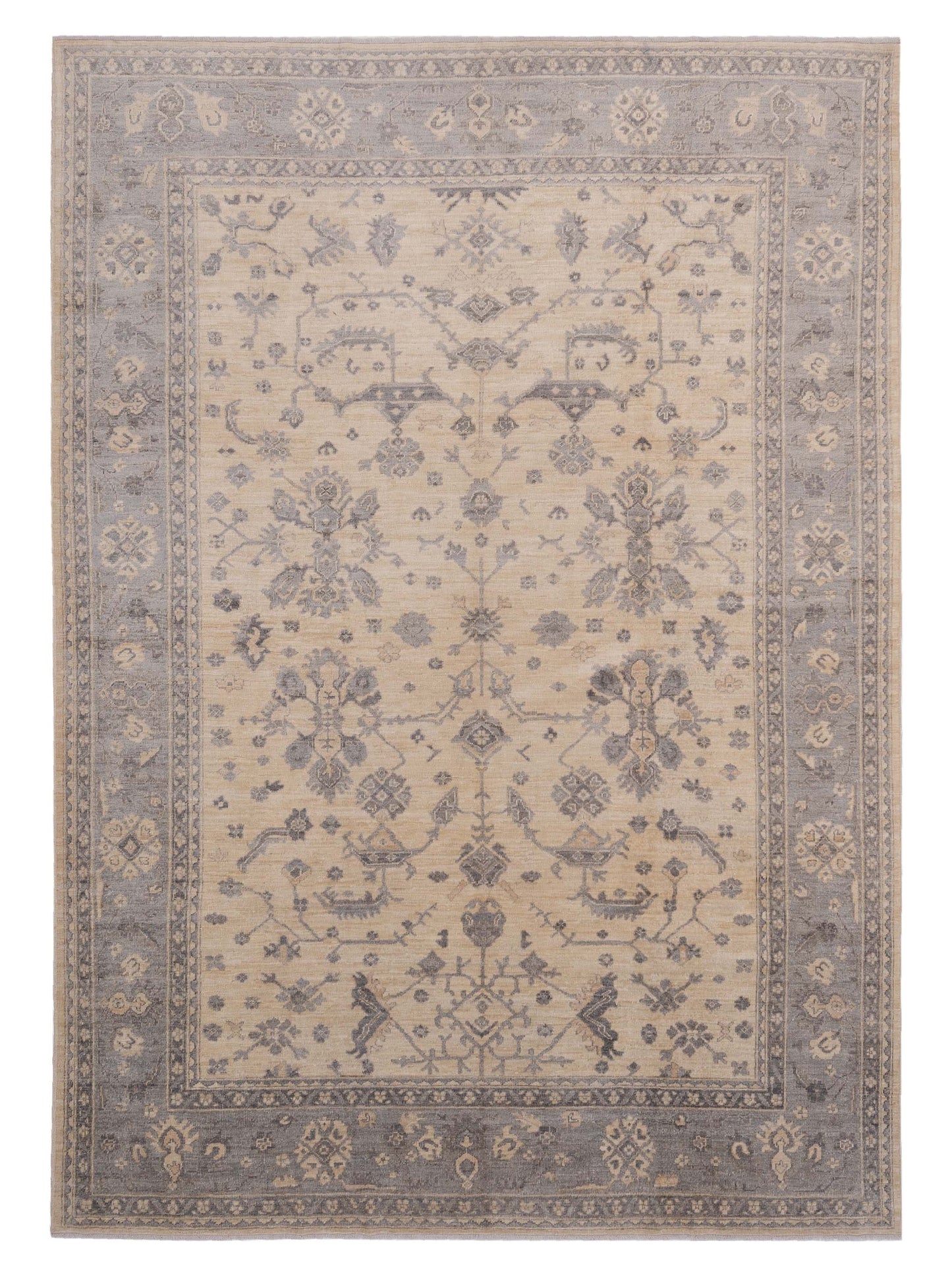 Pasha Anadol Oushak  Ivory Gray Traditional