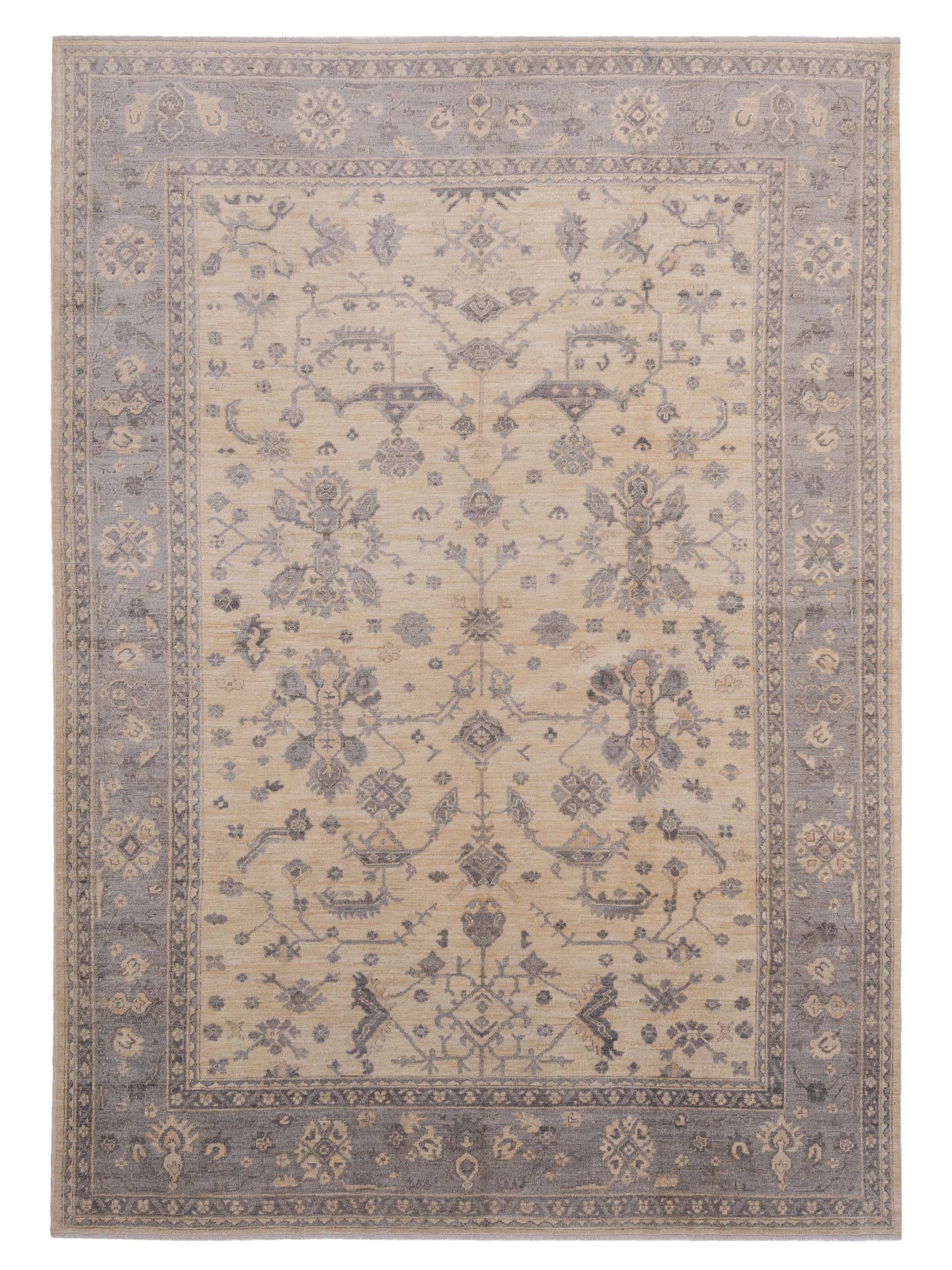 Pasha Anadol Oushak  Ivory Gray Traditional