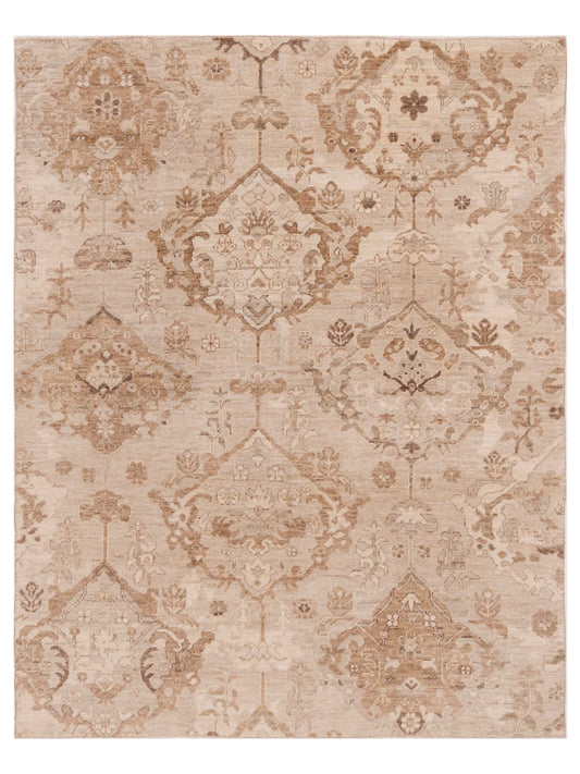 Anadol Angora Oushak  Cream Brown Traditional