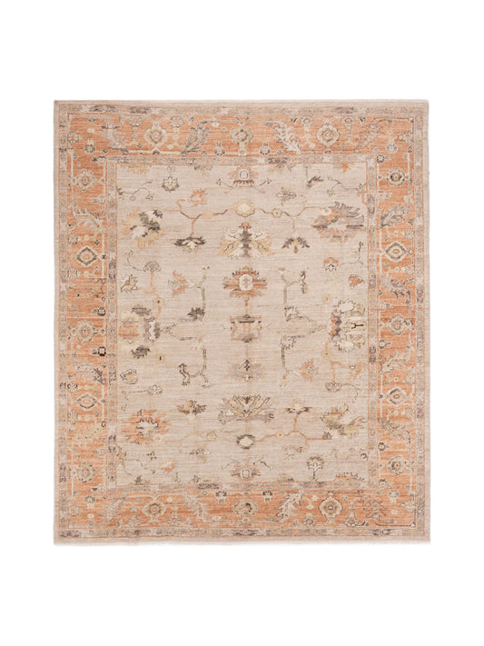 Anadol Angora Oushak  Ivory Rust Traditional