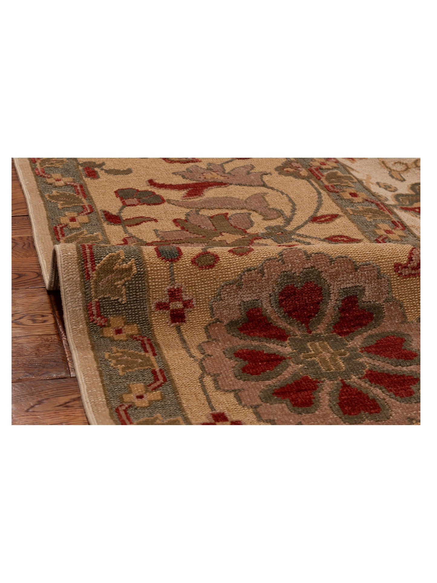 Antique Loom 93103 Ivory Gold 10.5x13.11 Hand Knotted Rug