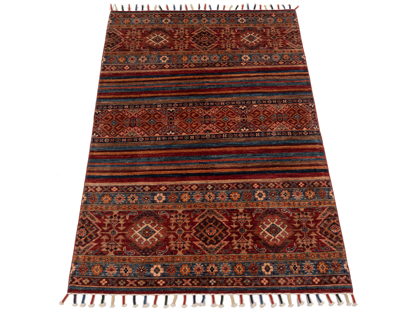 Khorjin 145490 Multi 4.1x6.2 Hand Knotted Rug