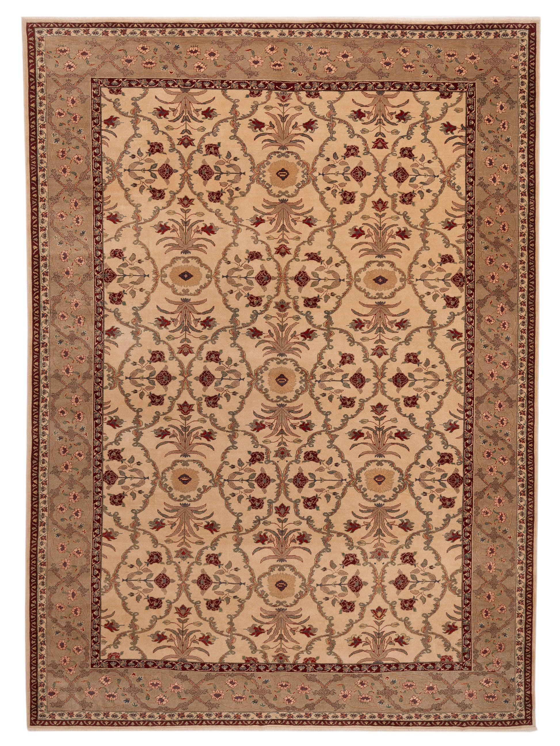 Pasha Antique Loom  Ivory Sage Green Transitional