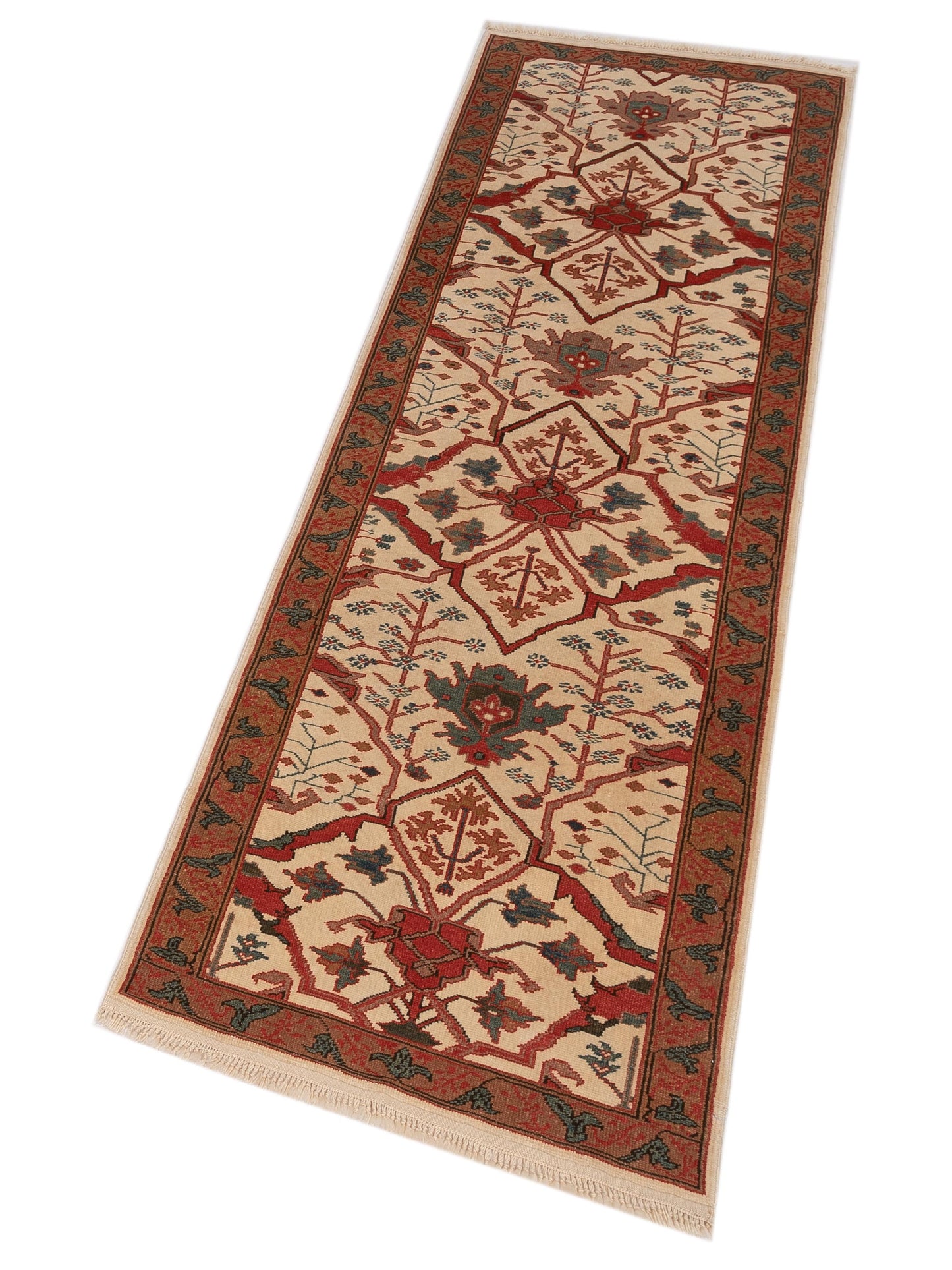 Antique Loom 148326 Ivory Gold 3.1x9.11 Hand Knotted Rug