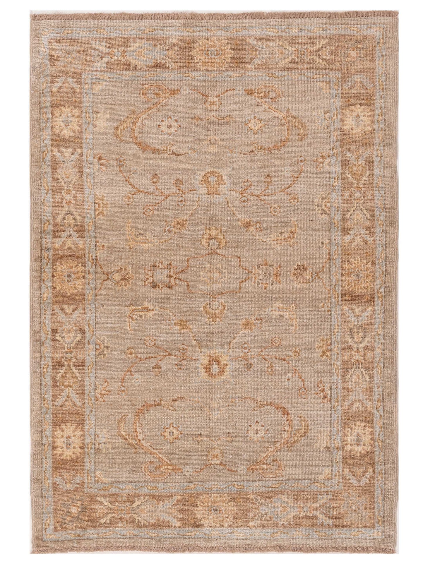 Anadol Angora Oushak  Silver Brown Traditional