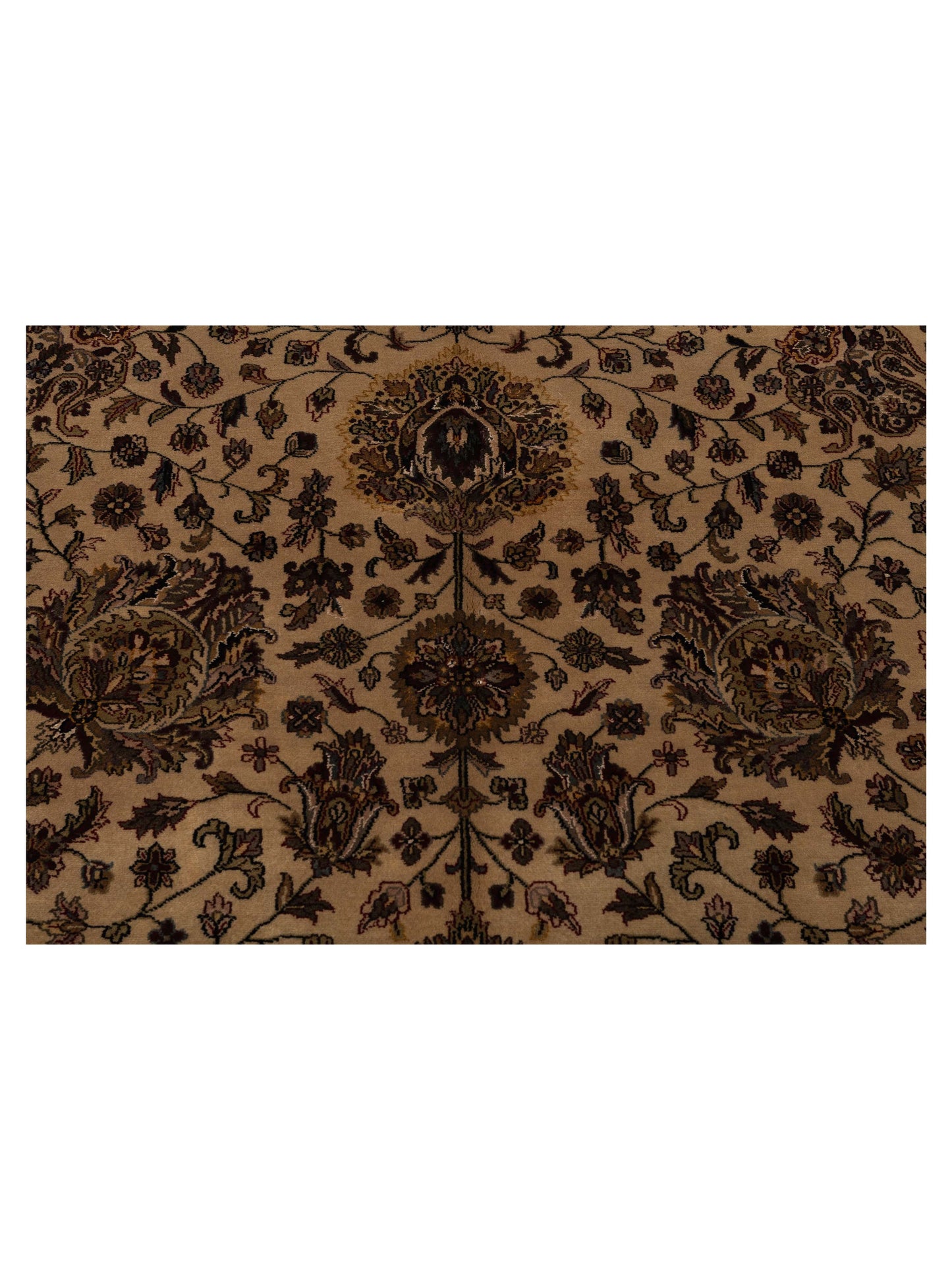 Sivas 109428 Beige Brown 8x10.1 Hand Knotted Rug