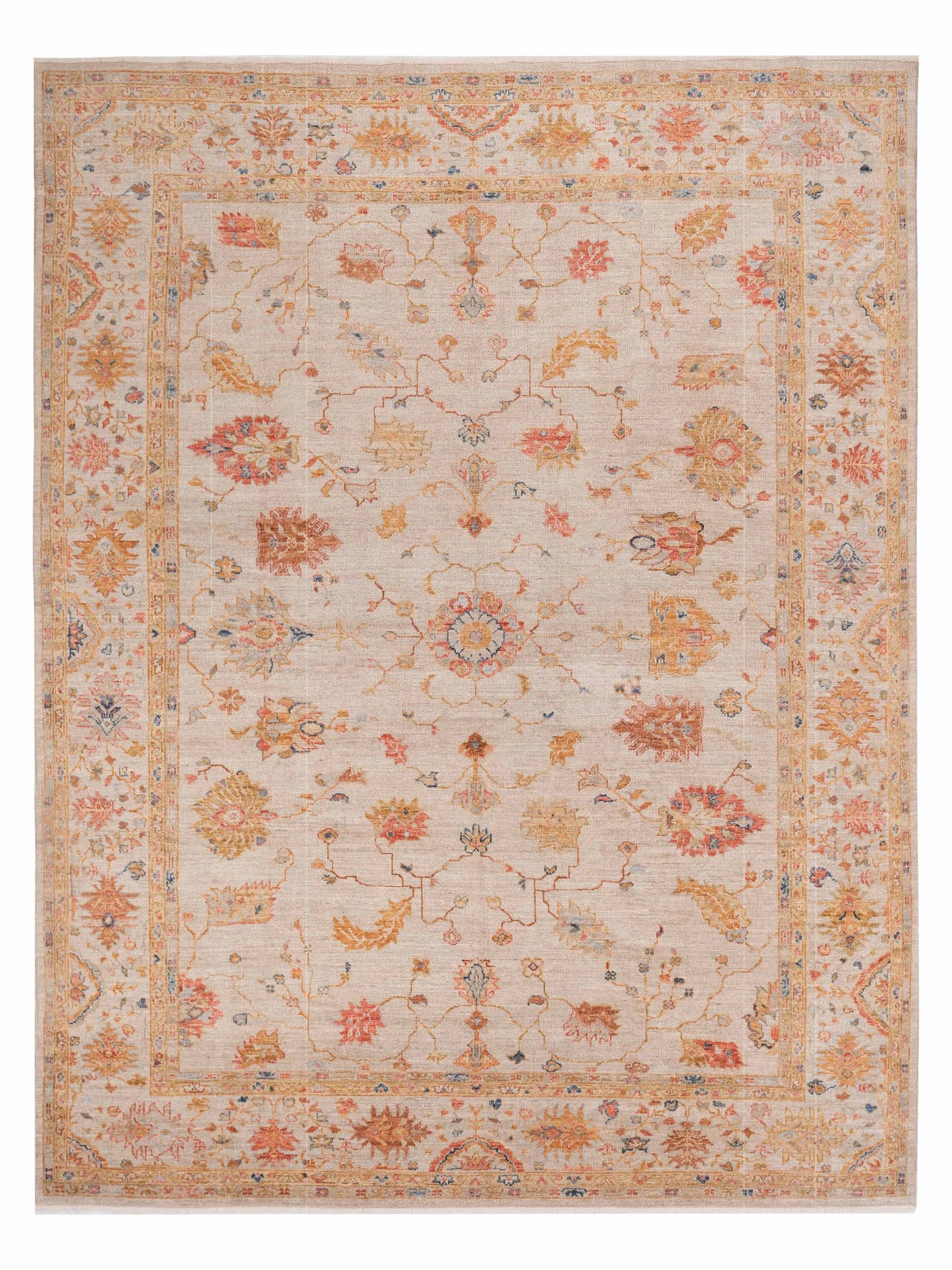Anadol Angora Oushak  Ivory Ivory Traditional