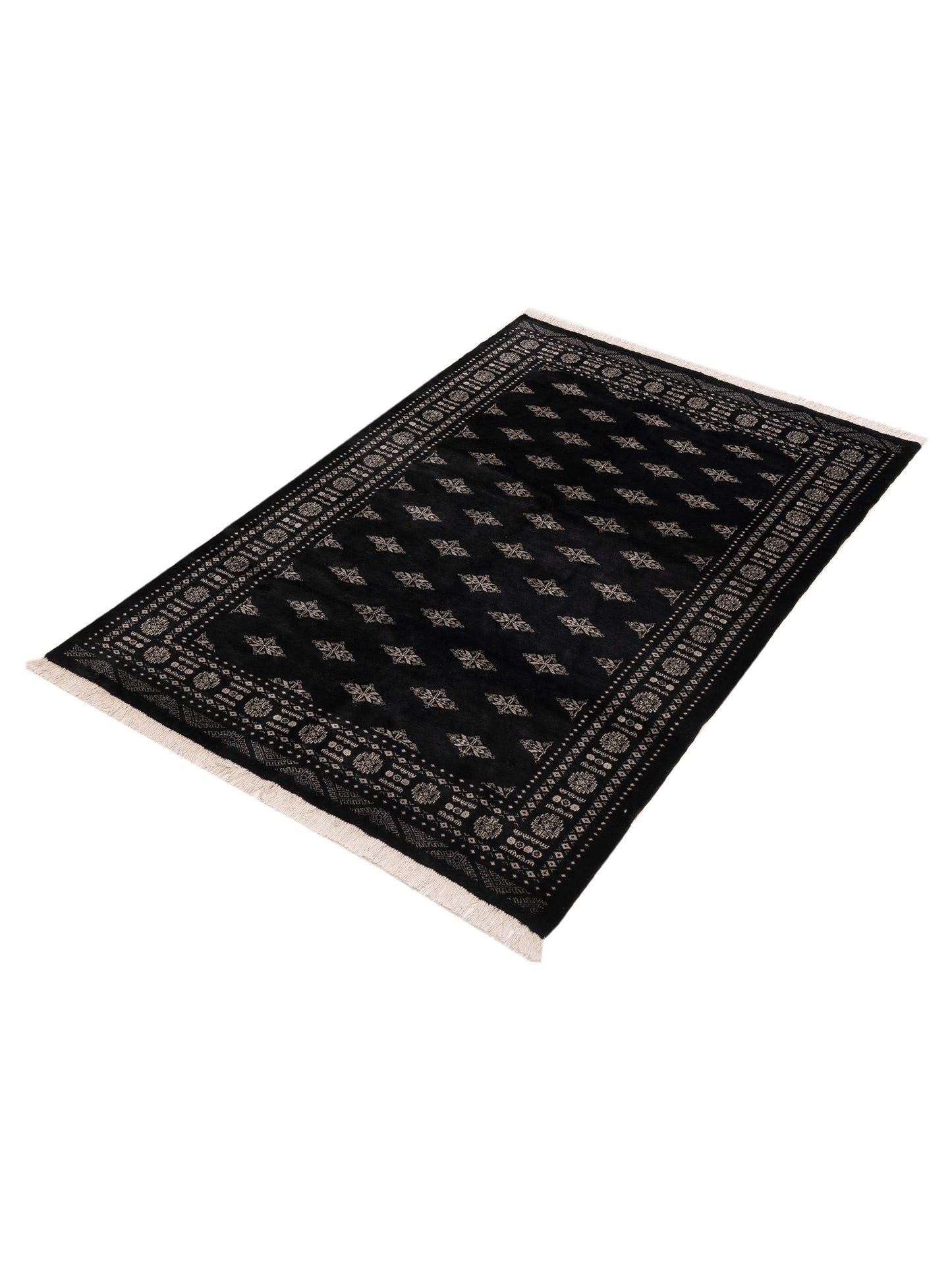 Bokhara 151603 Black Black 5.7x8.1 Hand Knotted Rug