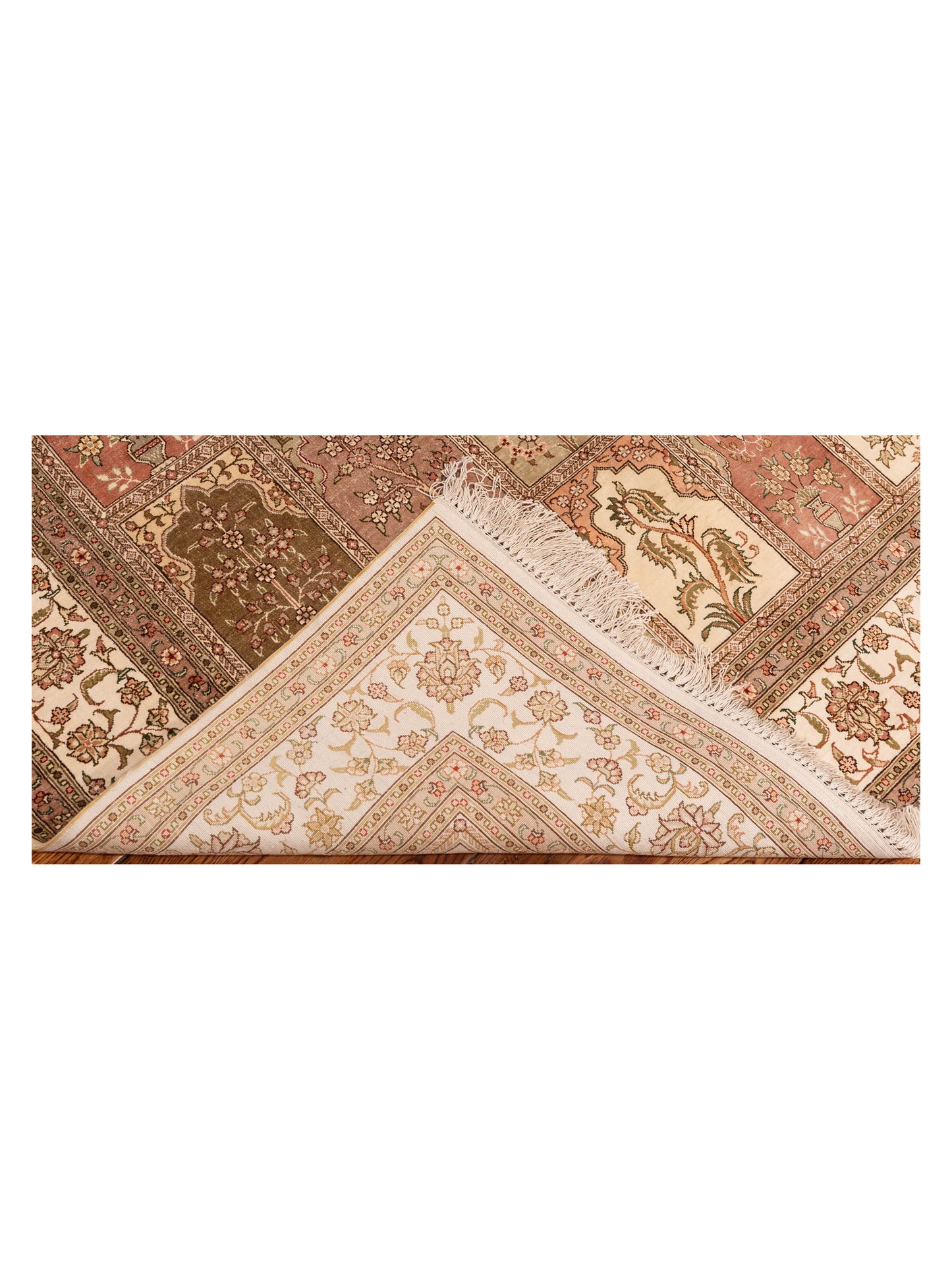 Pure Silk 111683 Multi 4.1x6.1 Hand Knotted Rug