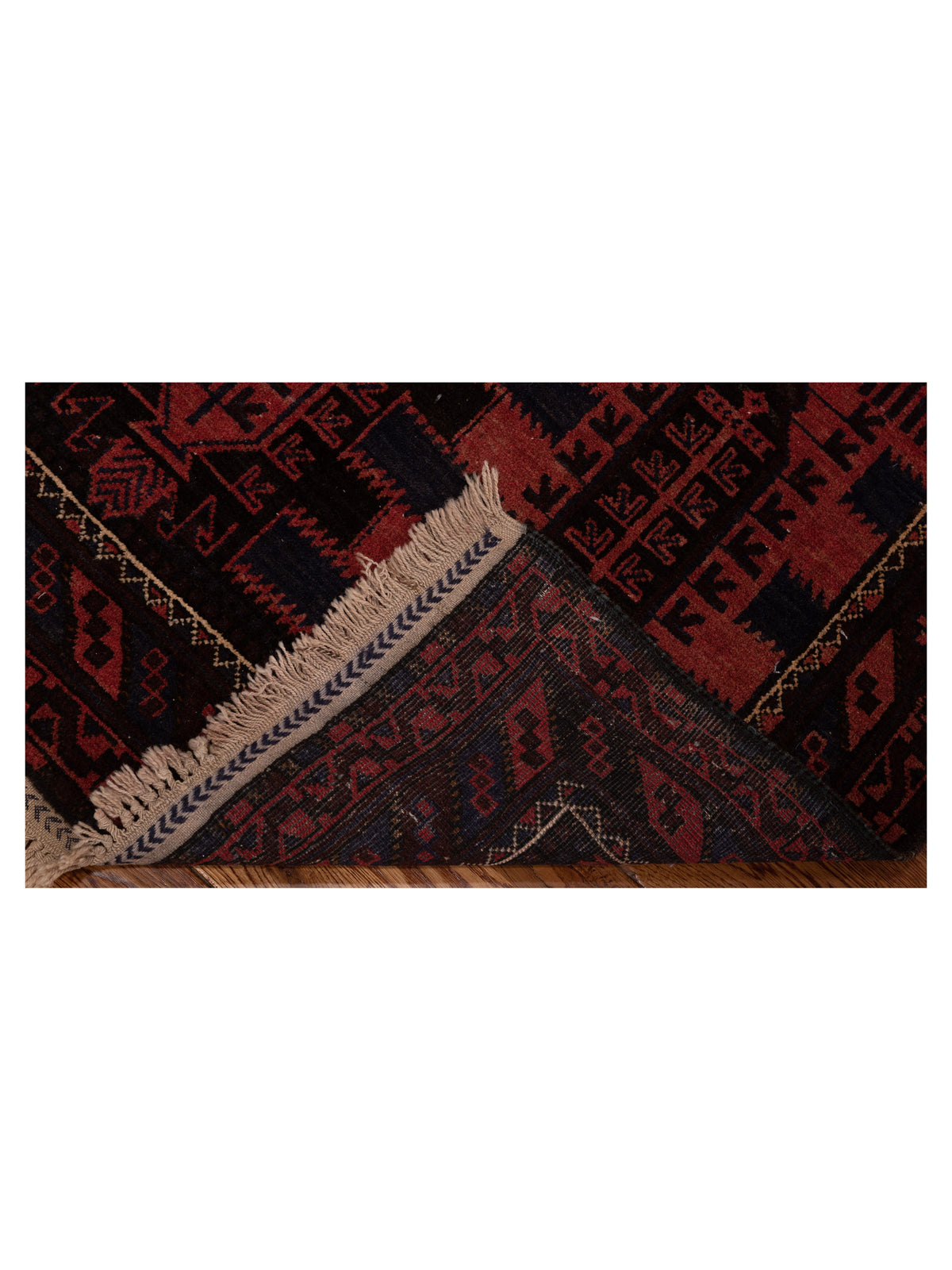 Afghan Belcik 148703 Red Brown 3x4.7 Hand Knotted Rug