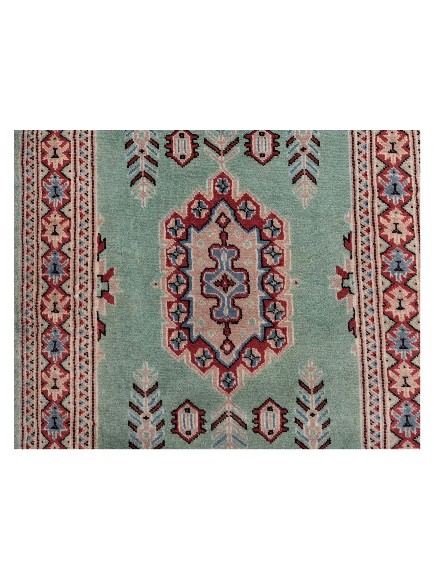 Bokhara 146673 Green Beige 2.8x4.10 Hand Knotted Rug