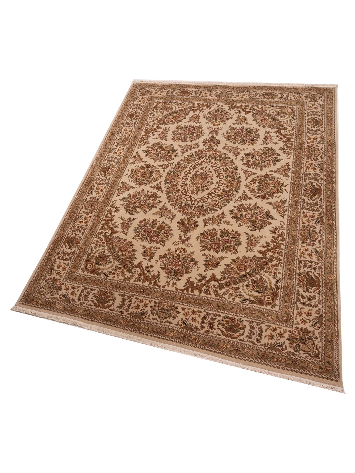 Magnolia 111581 Beige Beige 9x12 Hand Knotted Rug