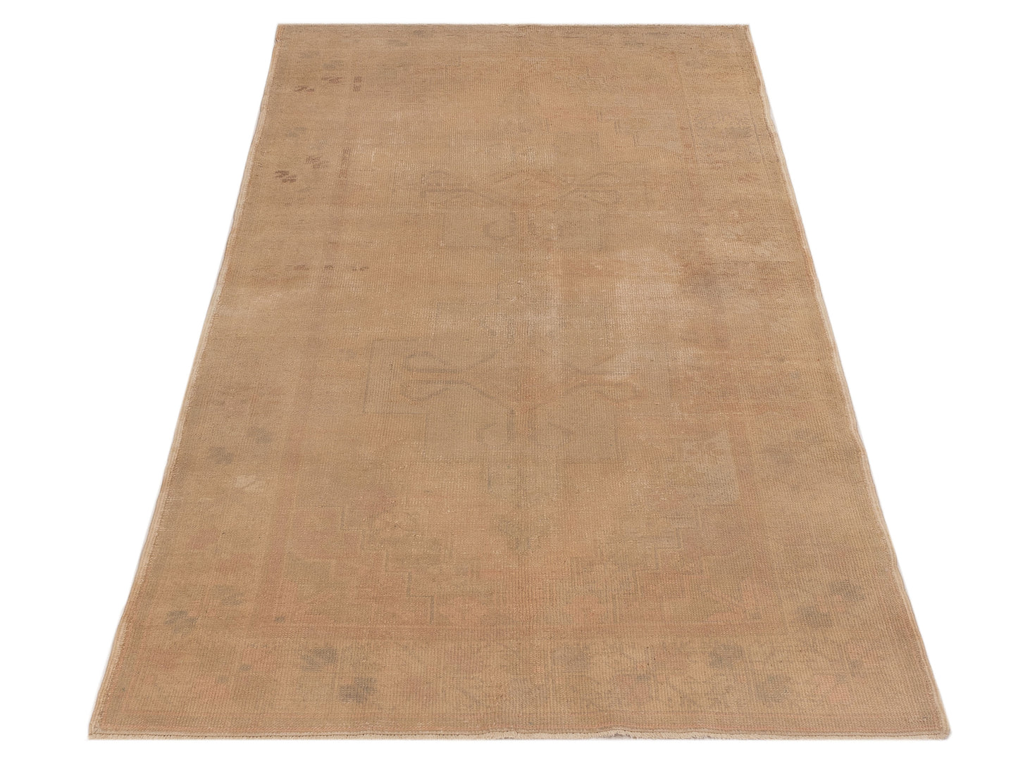 Old Anatolian 131124 Beige Green 4.9x9.5 Hand Knotted Rug