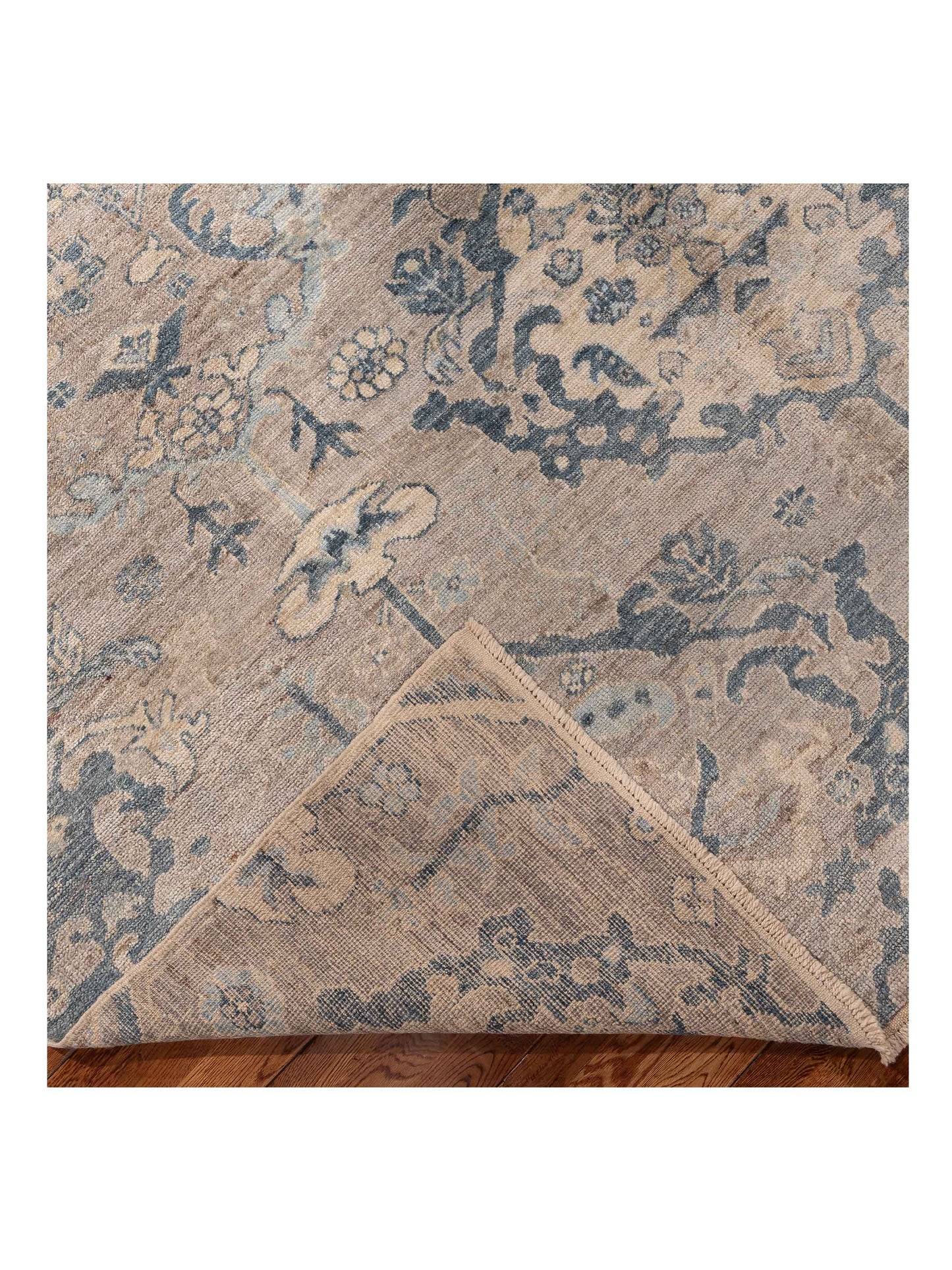 Angora Oushak 154229 Gray Blue 9.1x11.9 Hand Knotted Rug