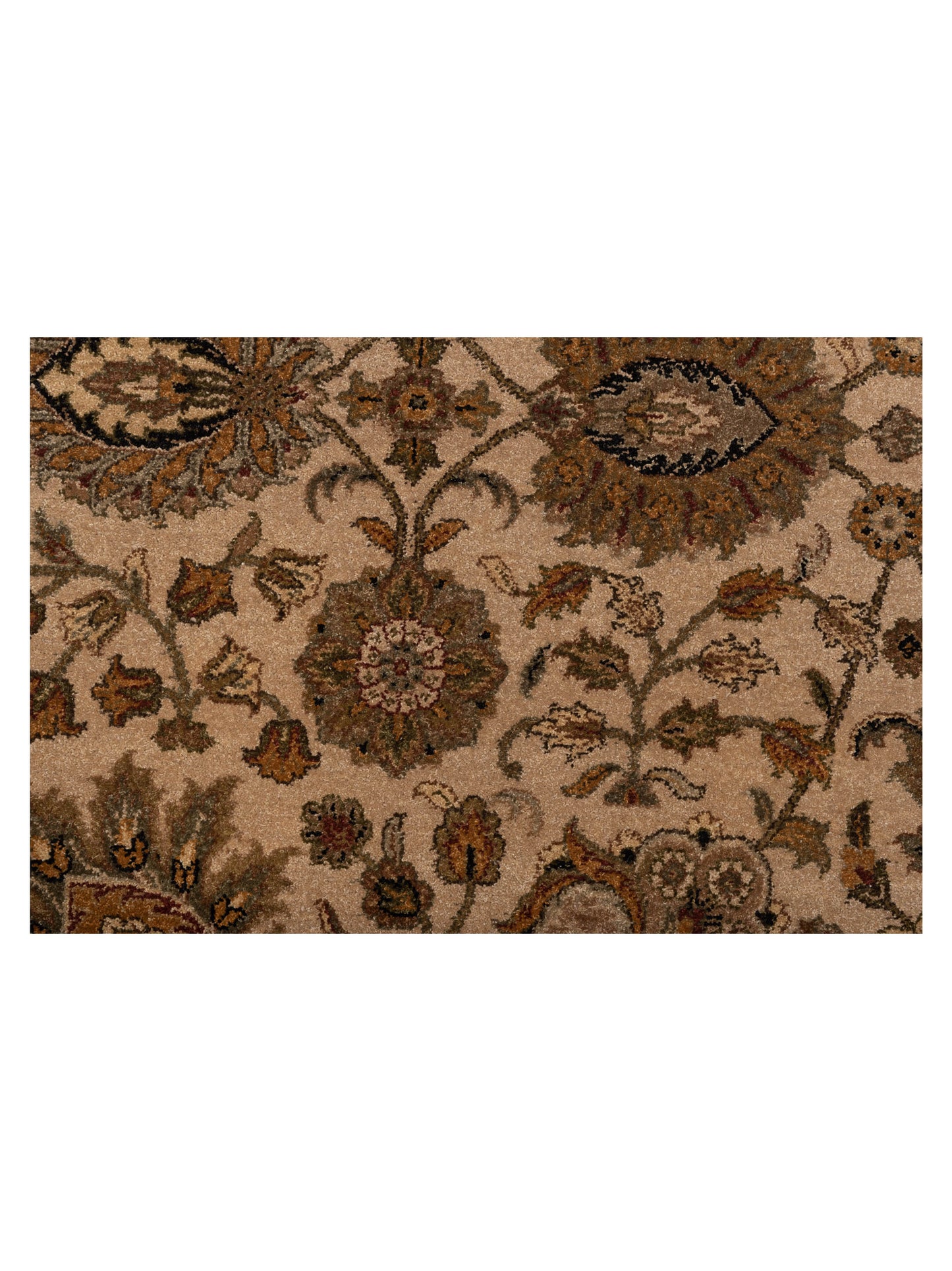 Haji Jalili 111270 Ivory Brown 7.6x10.10 Hand Knotted Rug