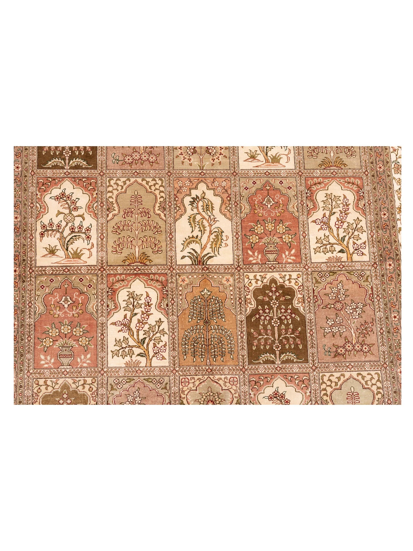 Pure Silk 111683 Multi 4.1x6.1 Hand Knotted Rug