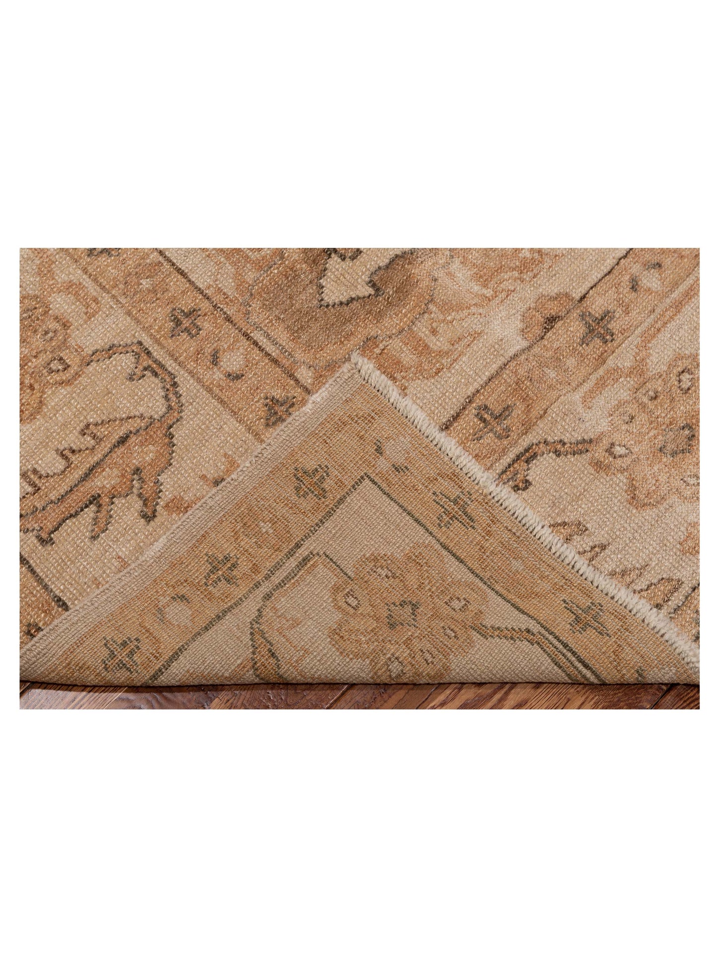 Angora Oushak 94651 Ivory Ivory 7x8.10 Hand Knotted Rug