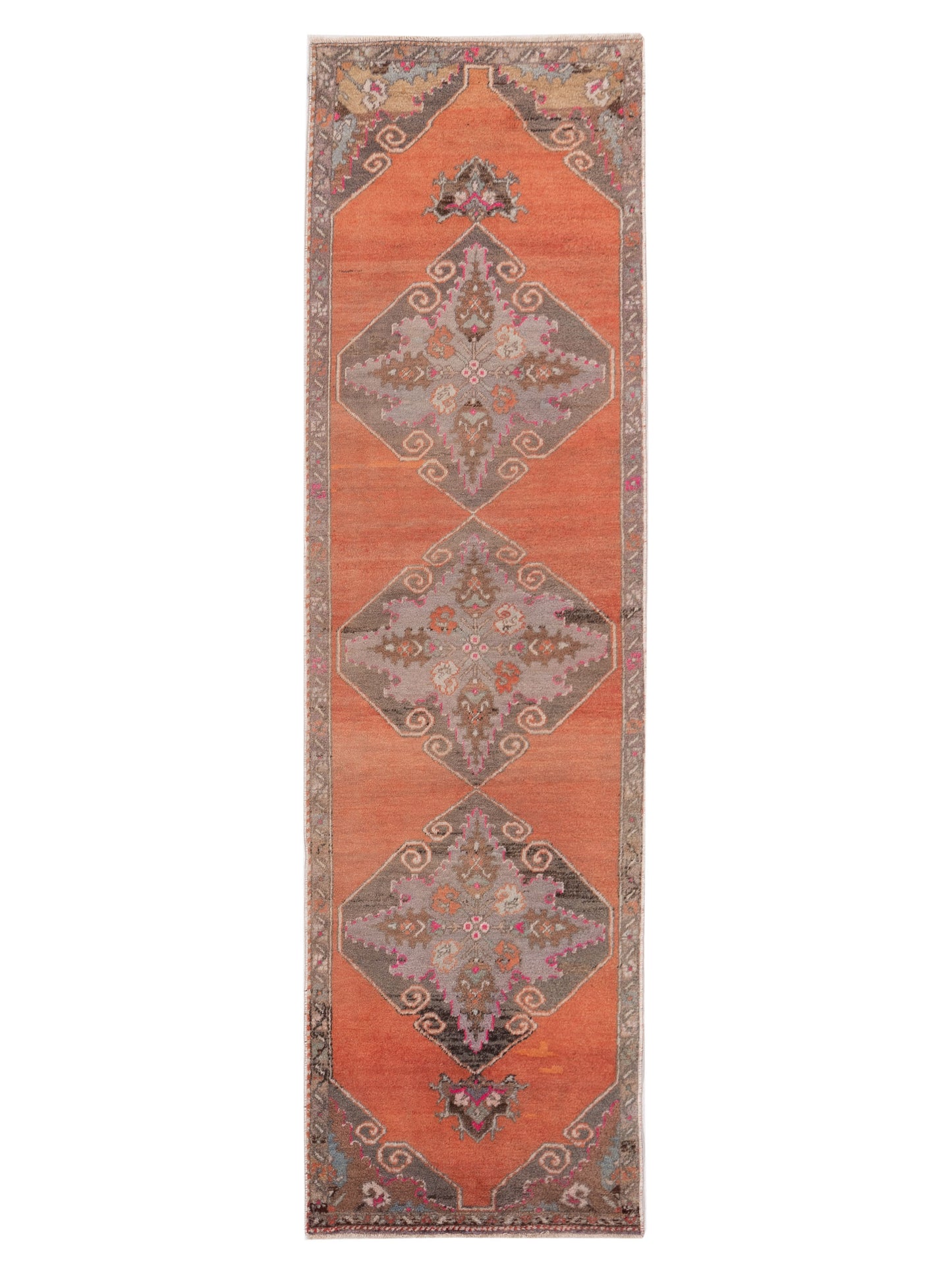 Pasha Old Anatolian  Orange Gray Traditional