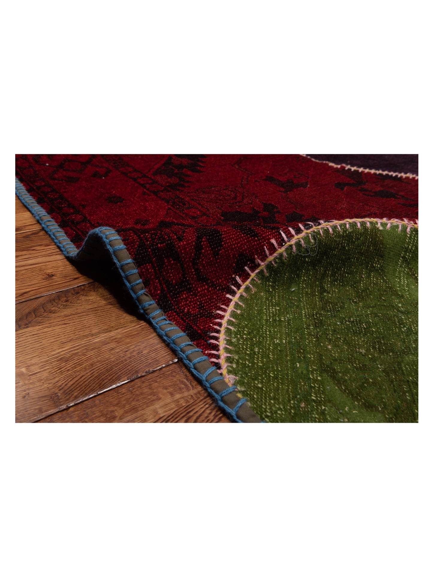 Turkish Vestige Patchwork 109452 Multi 9.10x13.3 Hand Knotted Rug