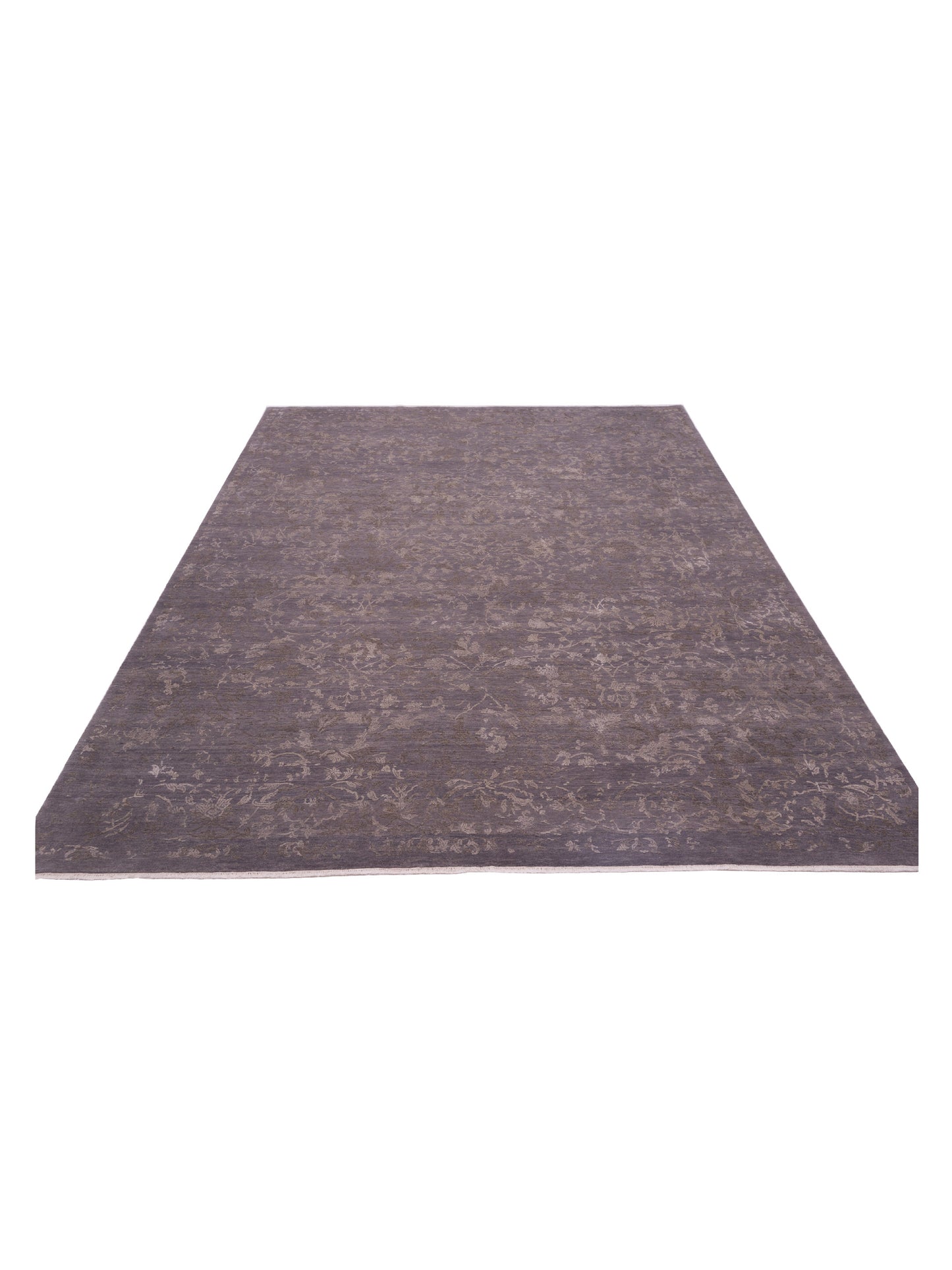 Mastersilk 127402 Gray Gray 9.1x12.2 Hand Knotted Rug