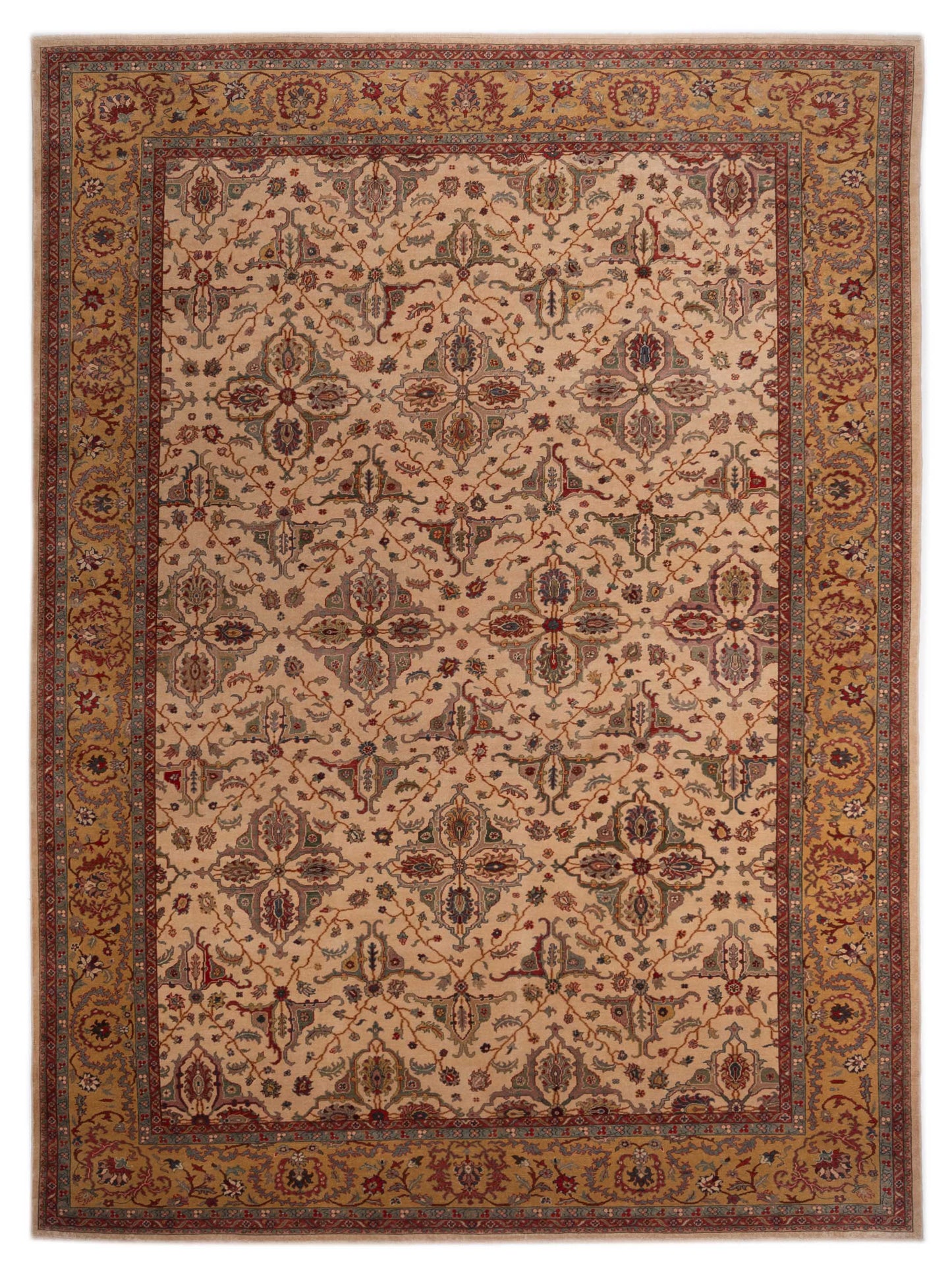 Pasha Antique Loom  Ivory Gold Traditional