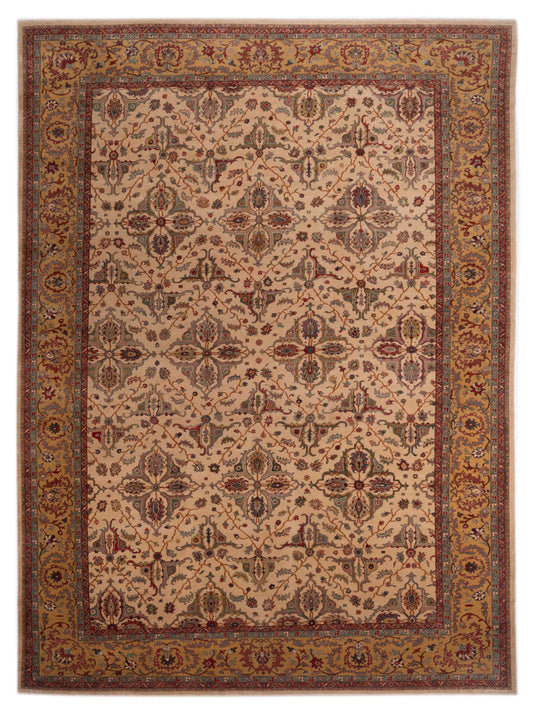 Pasha Antique Loom  Ivory Gold Traditional