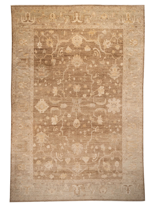 Anadol Angora Oushak  Brown Green Traditional