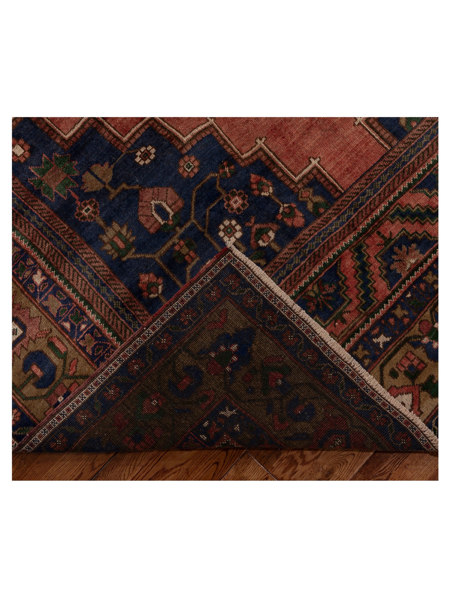Old Anatolian 154119 Red Brown 7.3x13.3 Hand Knotted Rug