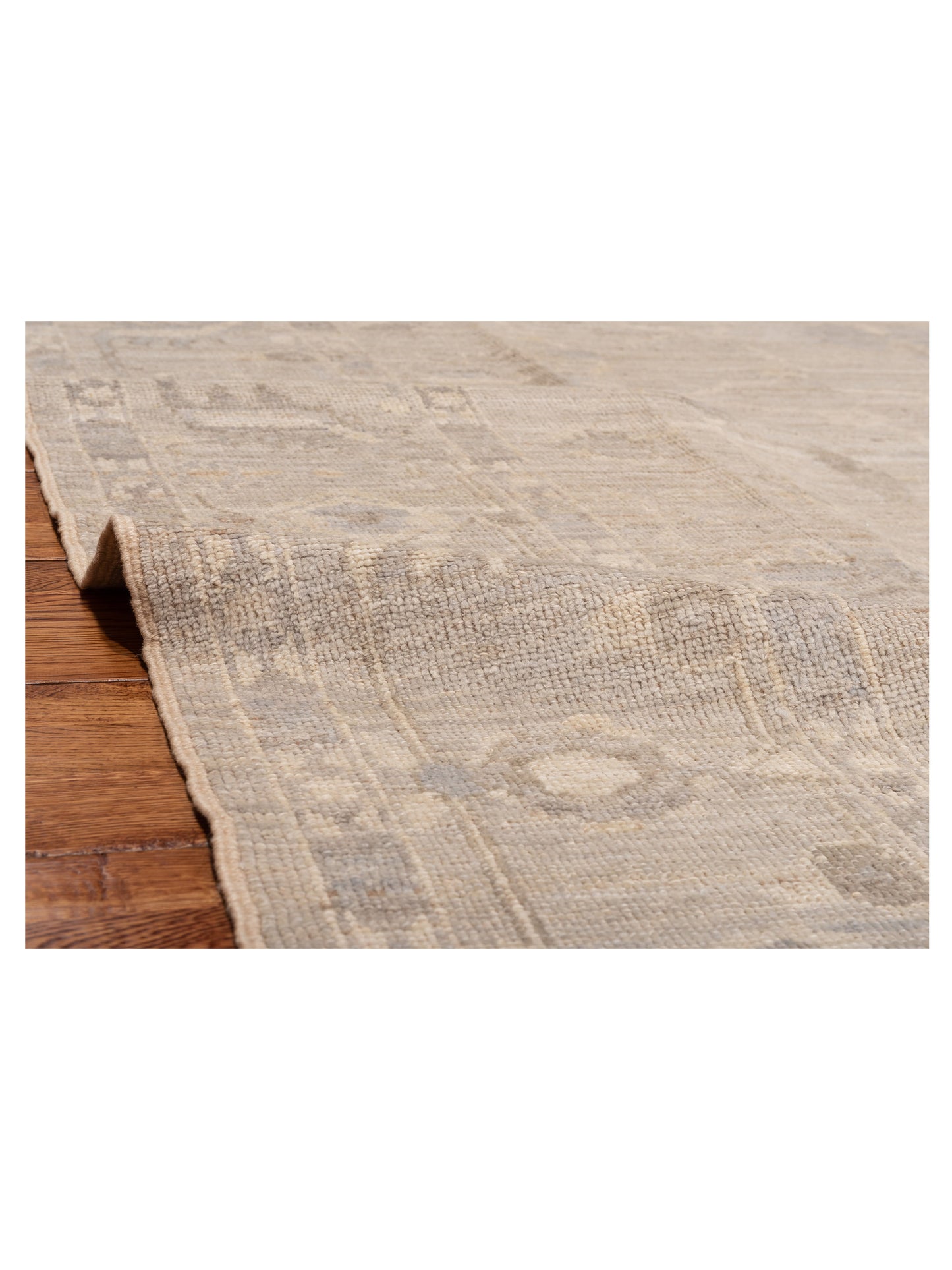 Angora Oushak 148413 Gray Gray 8.3x9.8 Hand Knotted Rug