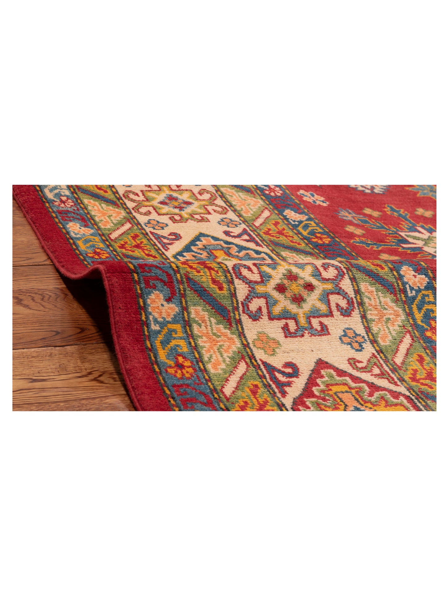 Kazak 151926 Red Ivory 8.2x9.10 Hand Knotted Rug