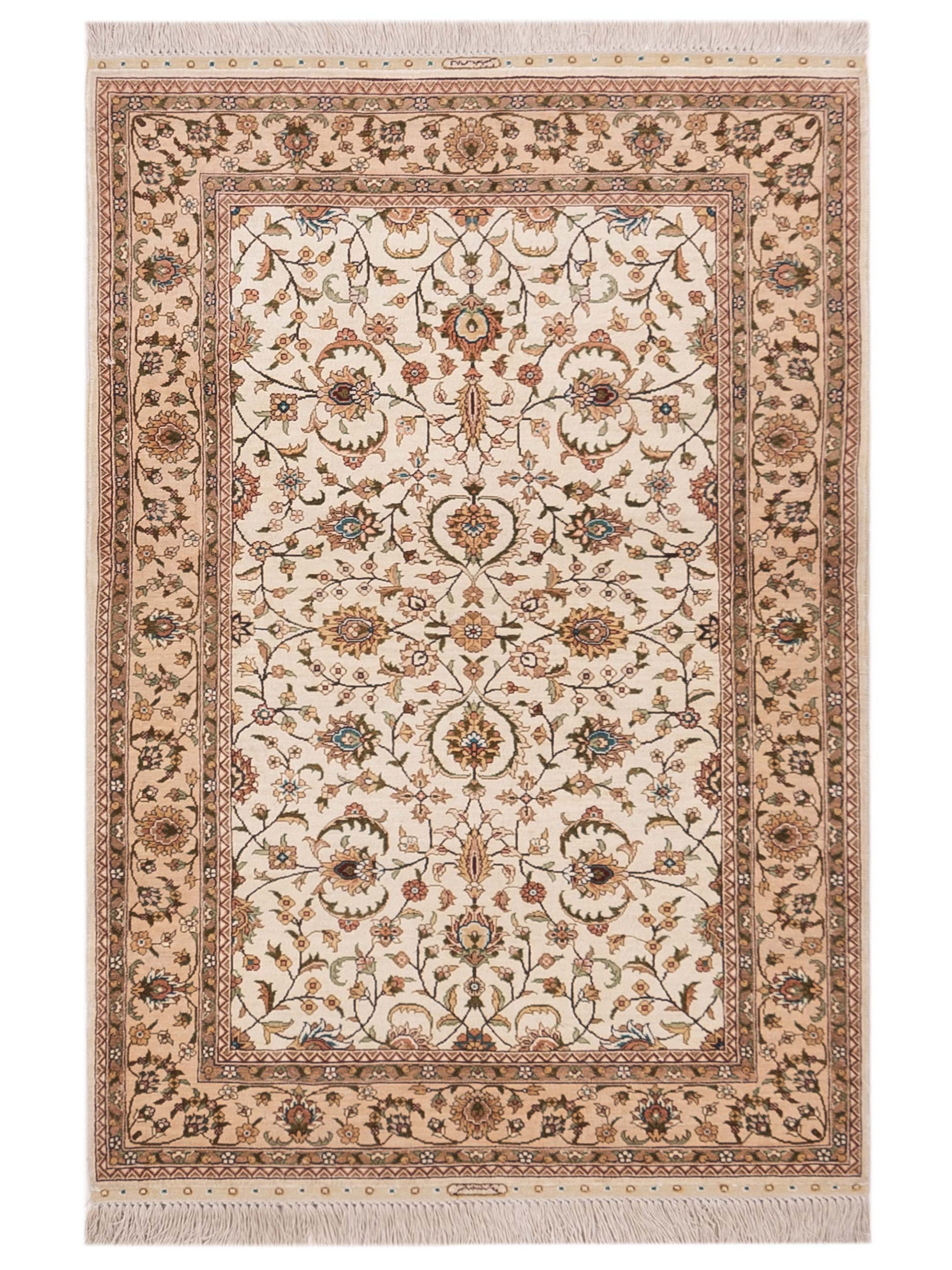 Pasha Pure Silk  Ivory Gold Traditional