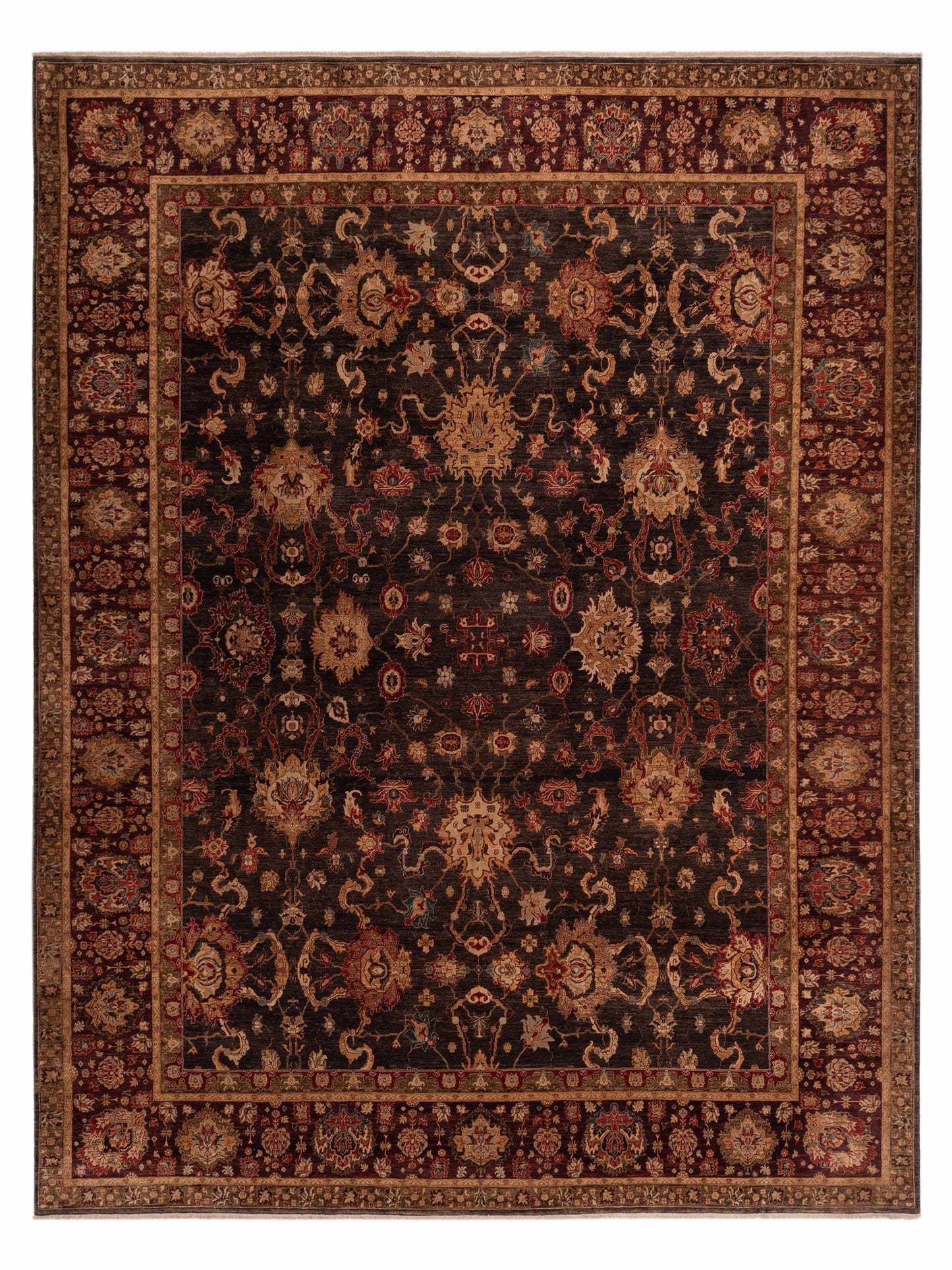 Pasha Firuze  Charcoal Plum Traditional