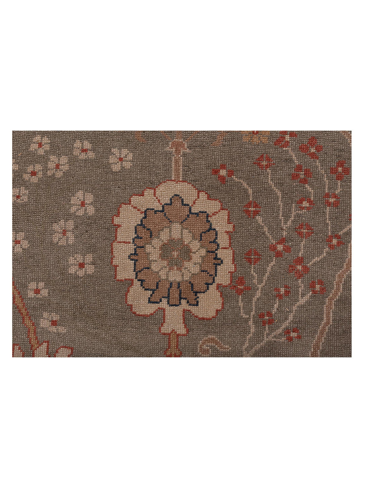 Anadol Oushak 97383 Silver Ivory 12.6x19.4 Hand Knotted Rug