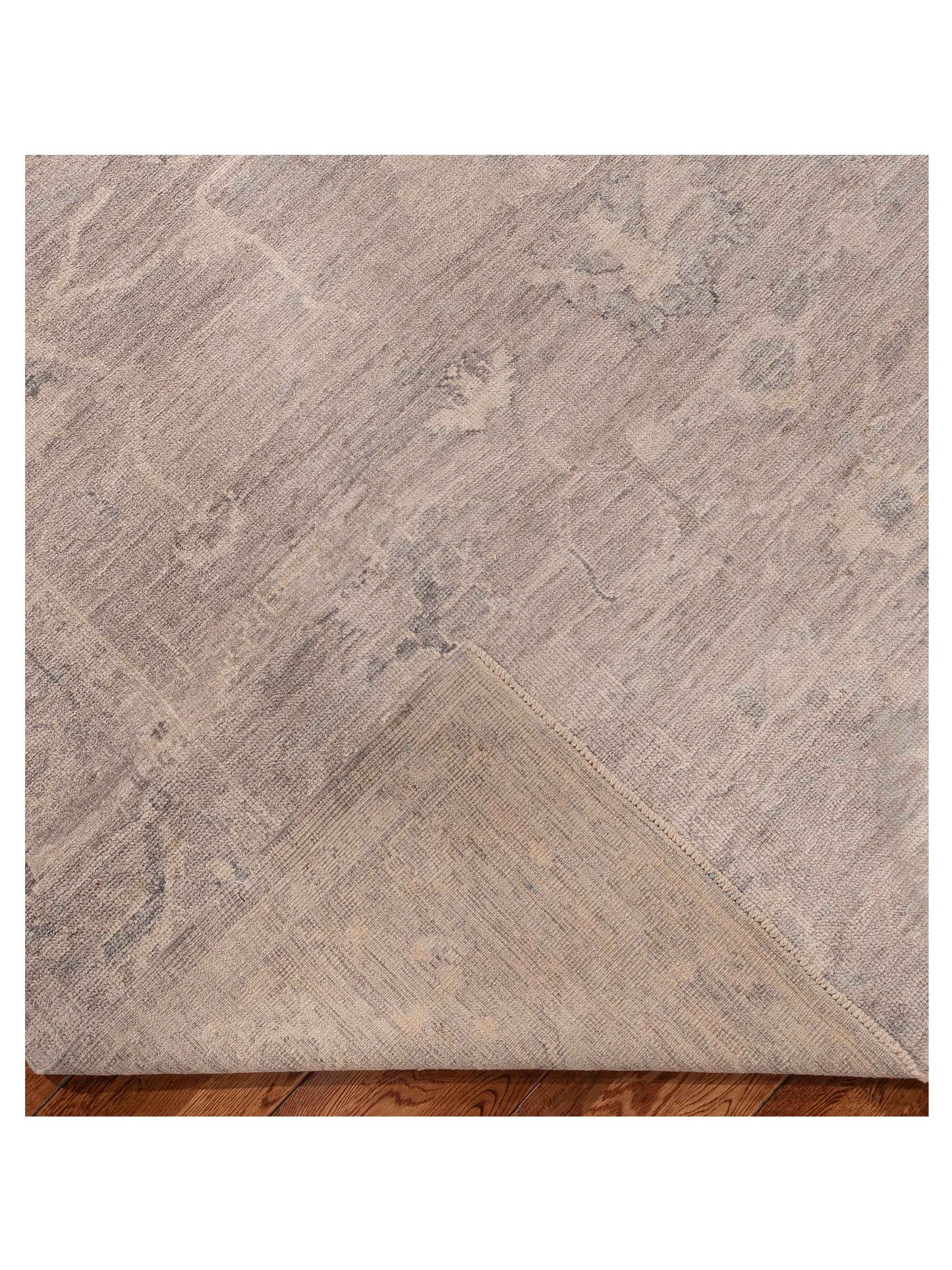 Angora Oushak 156039 Gray Gray 8.2x9.11 Hand Knotted Rug