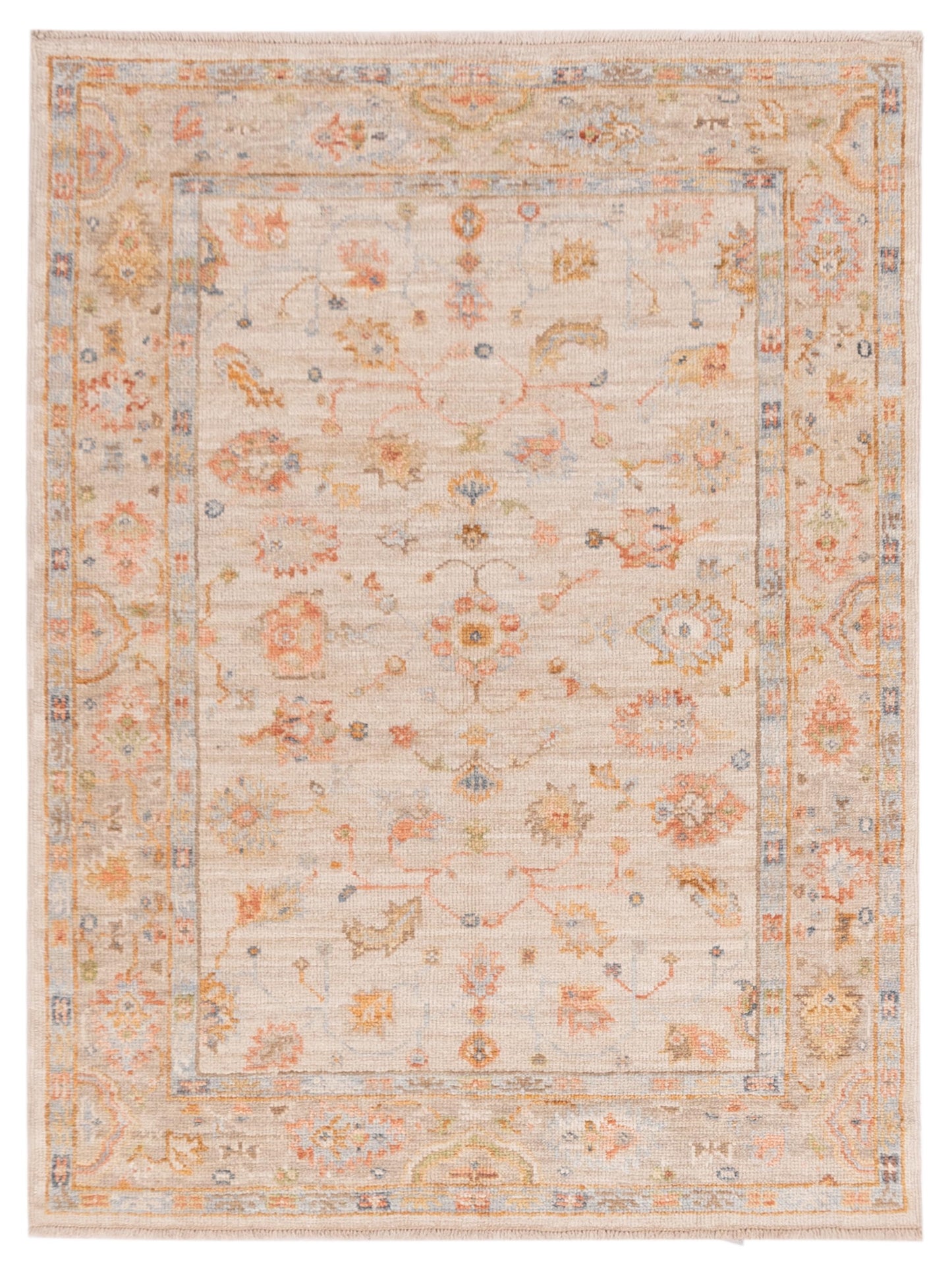 Anadol Angora Oushak  Beige Brown Traditional