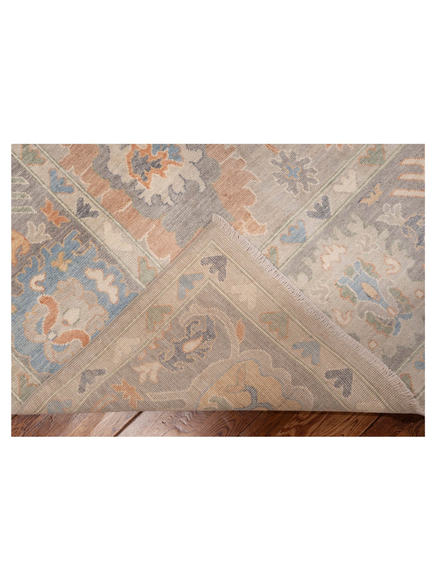 Anadol Oushak 151055 Silver Gray 8.1x10.4 Hand Knotted Rug