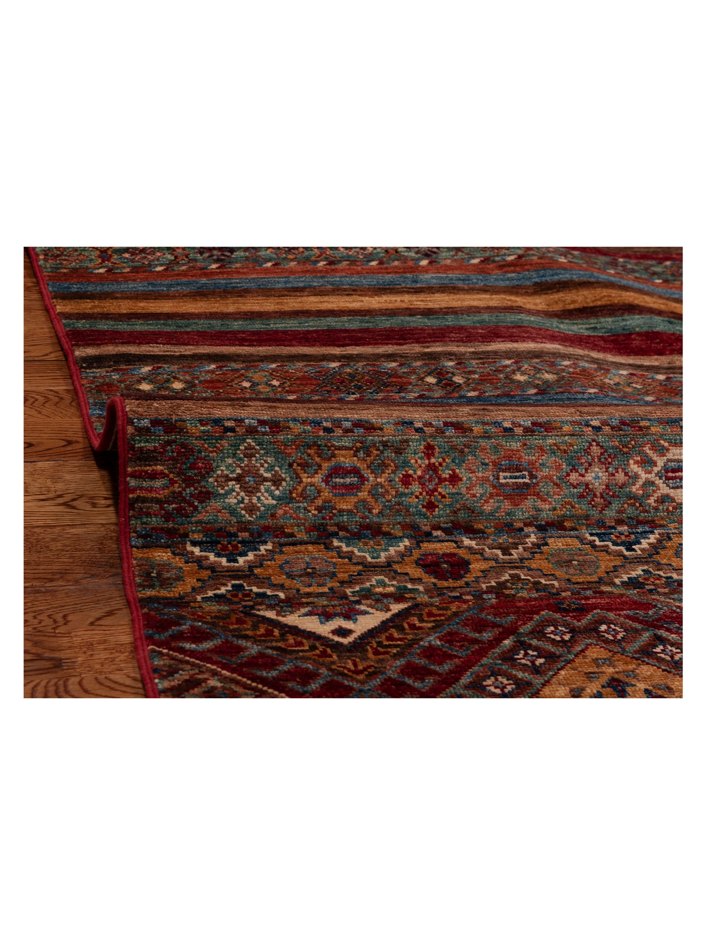 Khorjin 151294 Multi Multi 8.11x11.10 Hand Knotted Rug