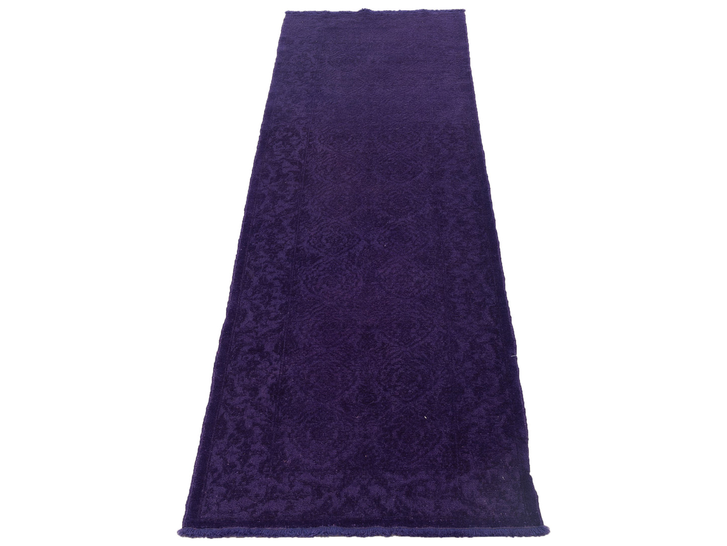 Color Bouquet 109691 Purple Purple 2.8x9.3 Hand Knotted Rug