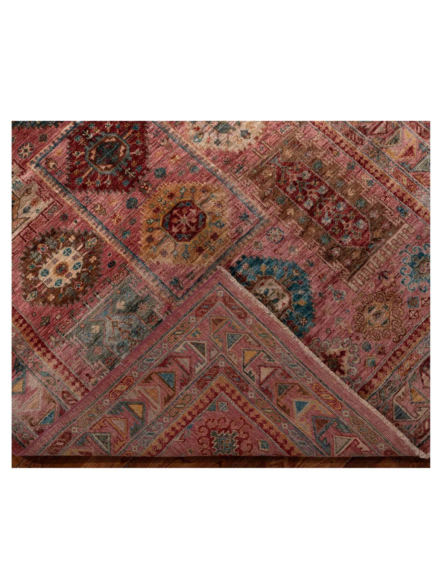 Artisan Kars 152179 Pink Pink 4.11x6.9 Hand Knotted Rug