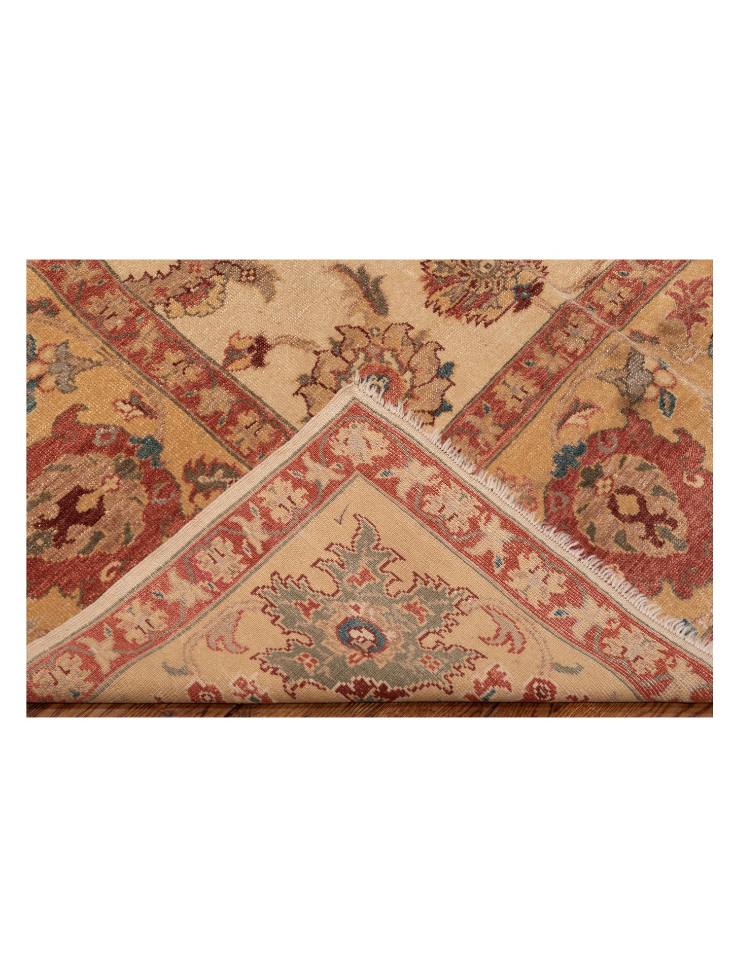 Antique Loom 108022 Ivory Gold 9.6x12.1 Hand Knotted Rug