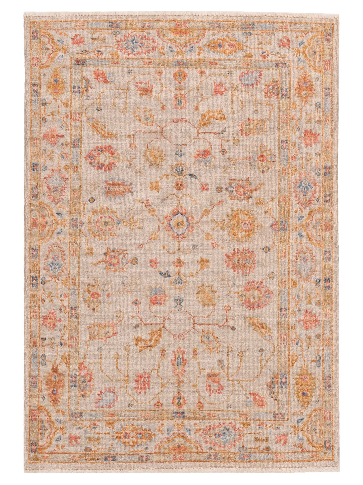 Anadol Angora Oushak  Ivory Ivory Traditional