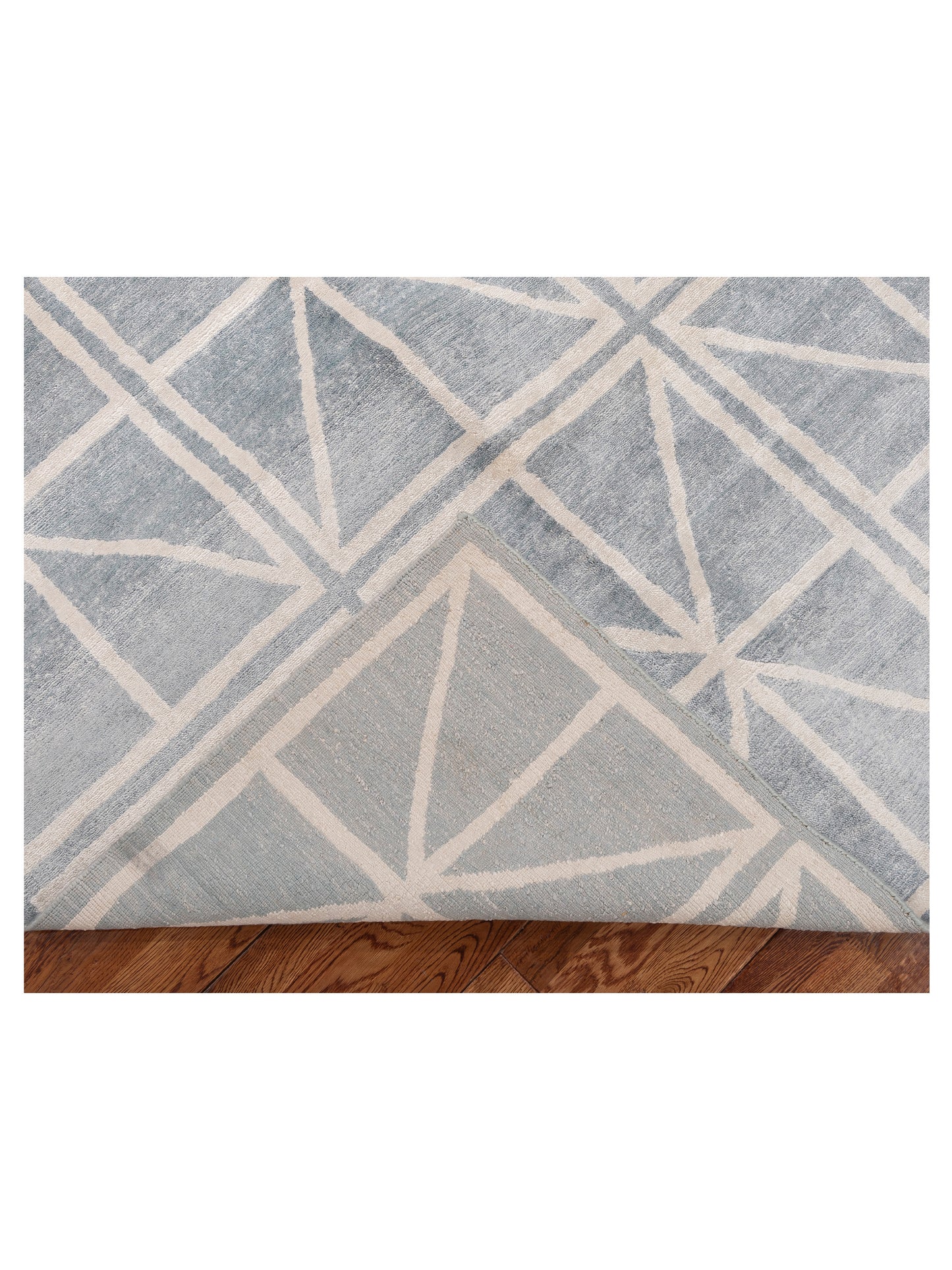 Tibetino 120507 Blue Ivory 5.1x7.6 Hand Knotted Rug