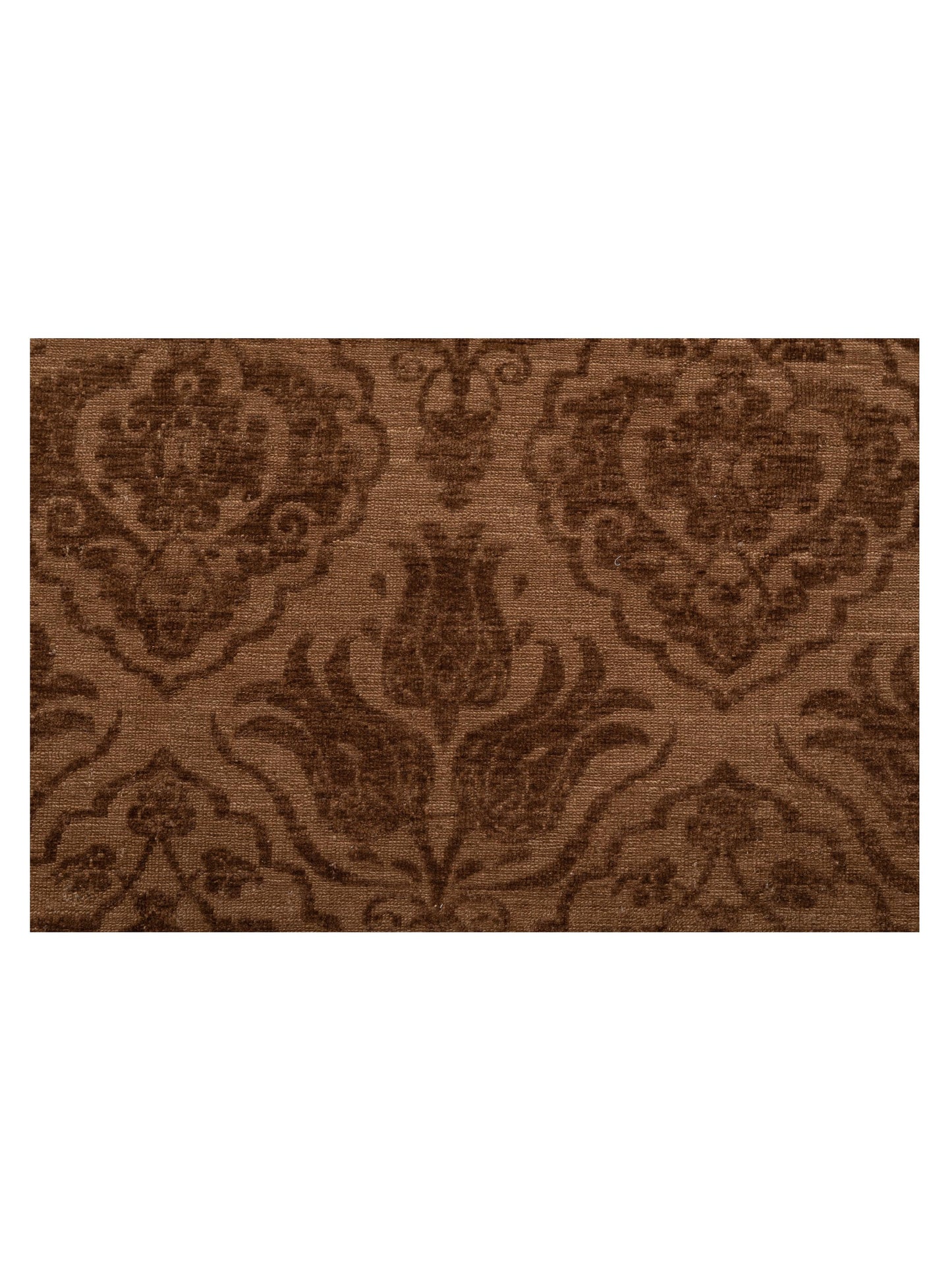 Defne Tulip Dark Brown Brown 10.3x13.10 Hand Knotted Rug