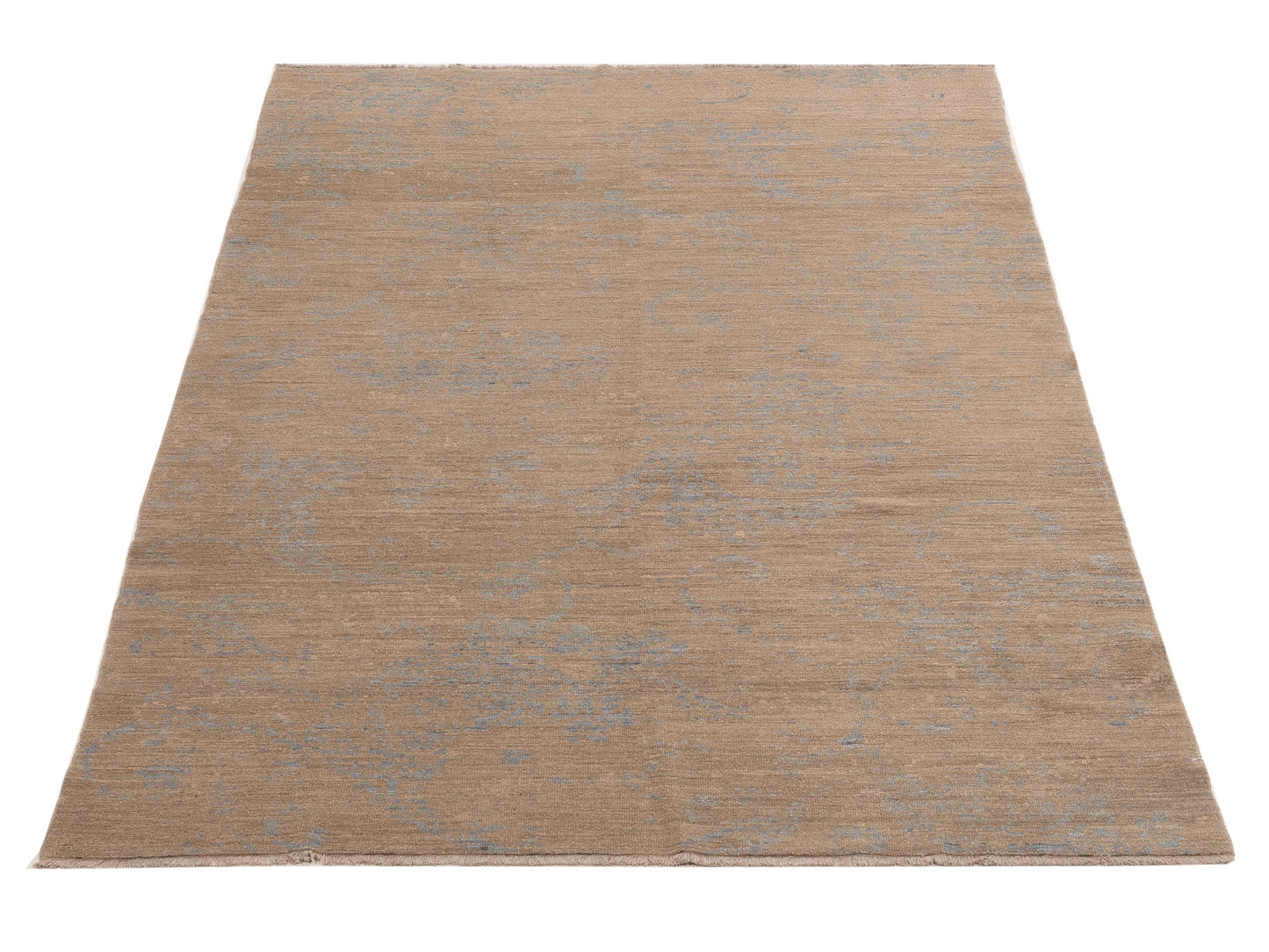 Defne Alexa Silver Ice Blue 6.3x8.11 Hand Knotted Rug