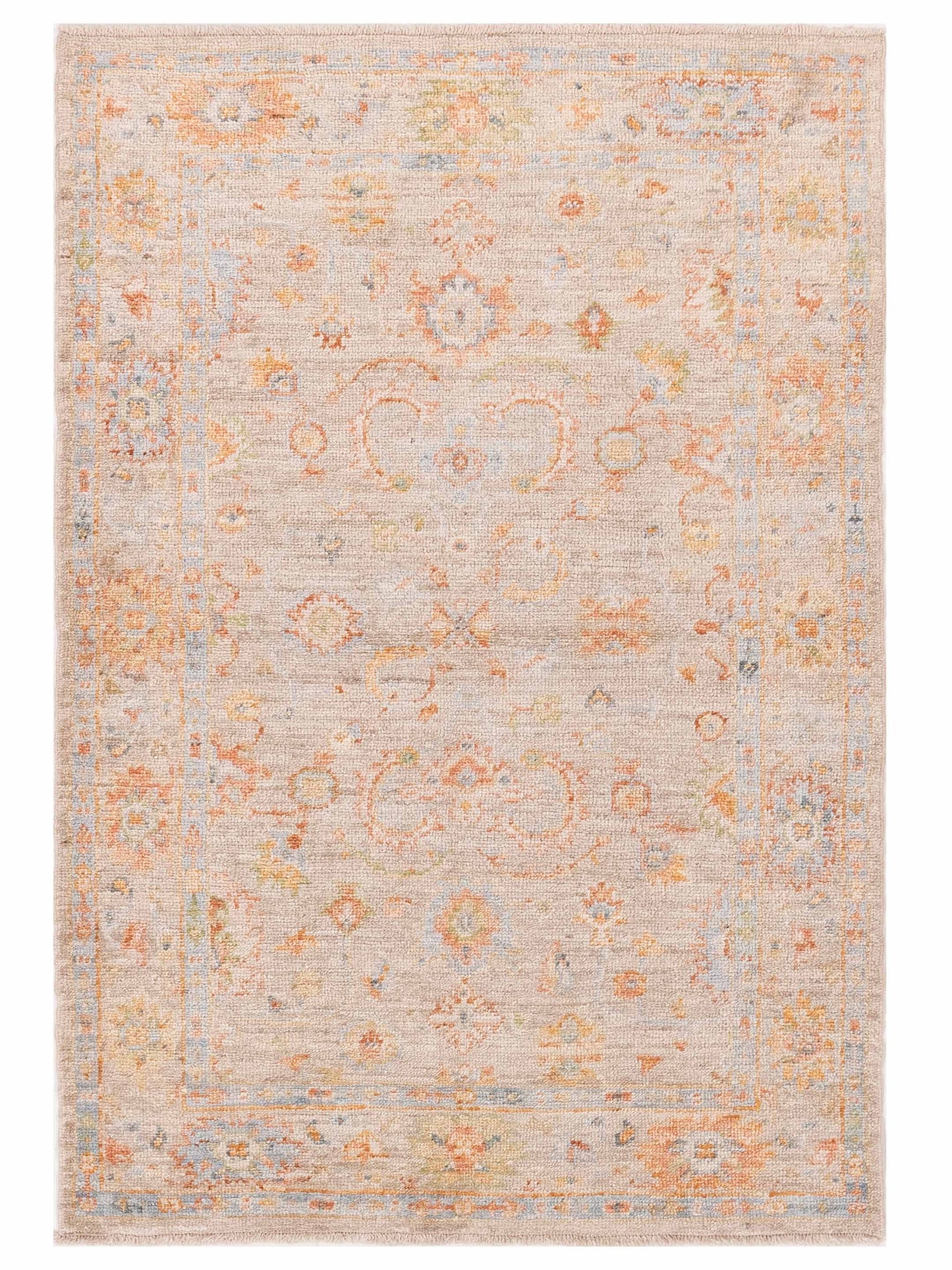 Anadol Angora Oushak  Brown Beige Traditional