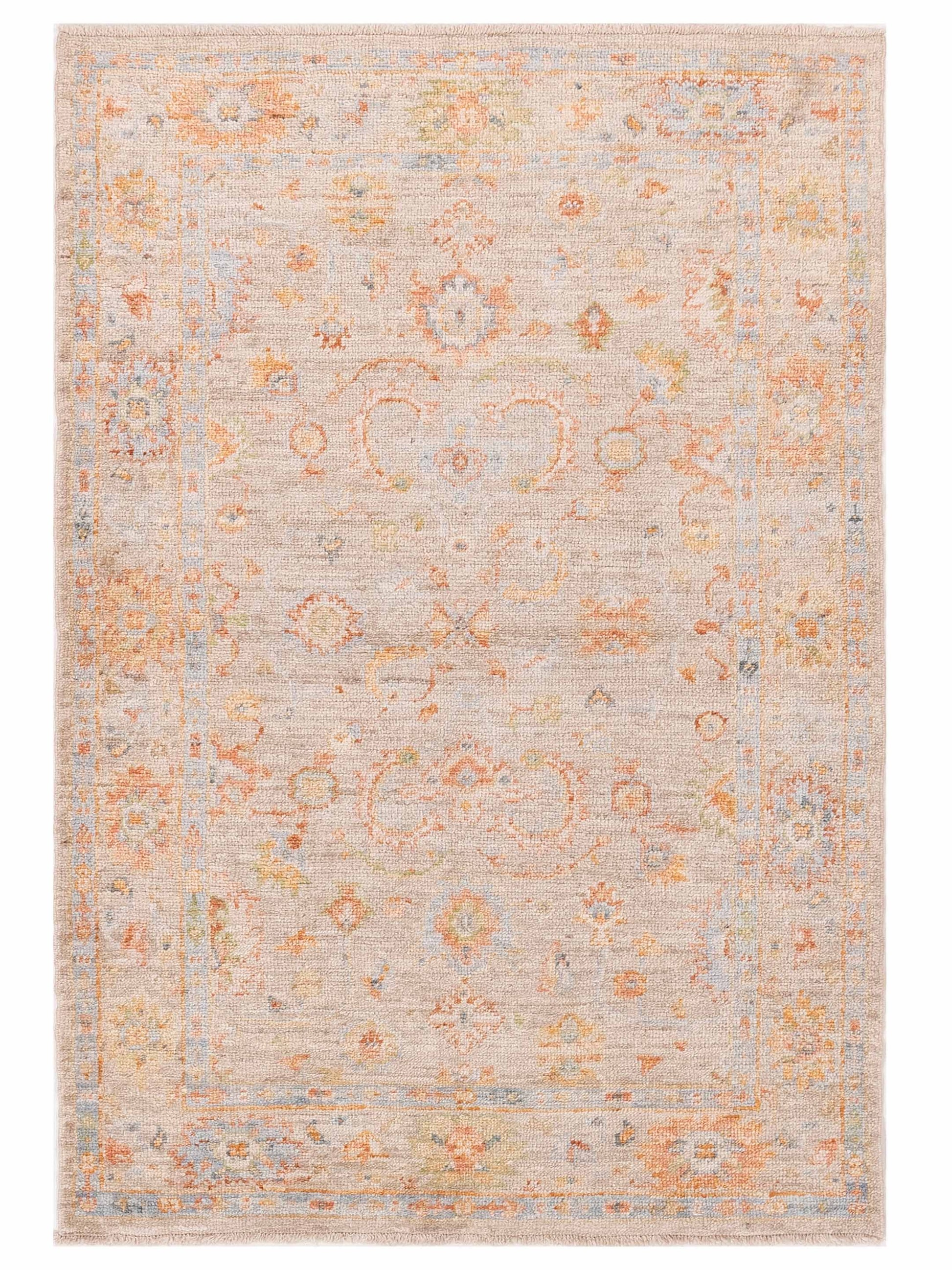 Anadol Angora Oushak  Brown Beige Traditional